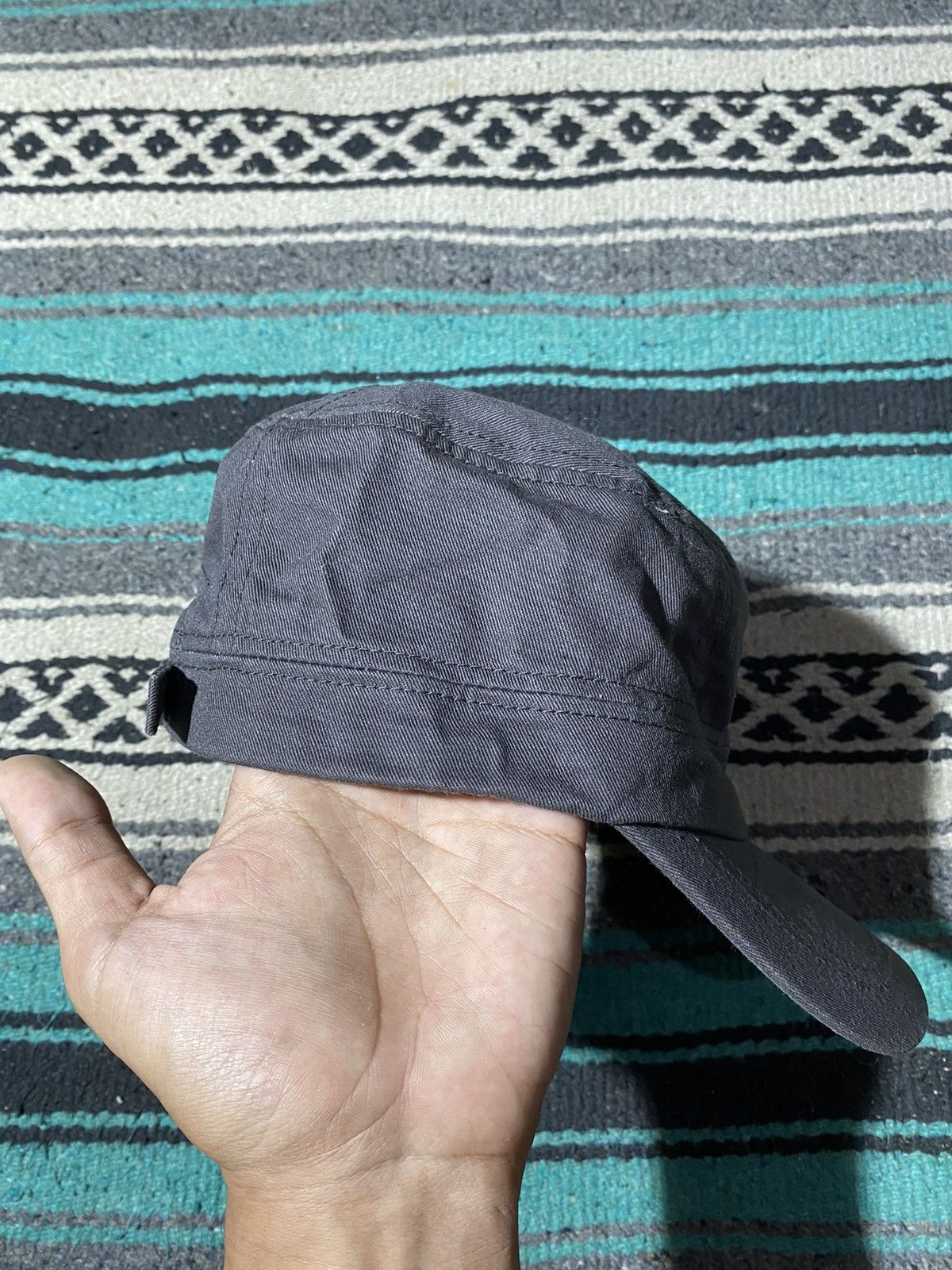 If Six Was Nine × Japanese Brand × Le Grande Bleu (L.G.B.) Y2K Duani Brown Studded Patrol Cap Size ONE SIZE - 4 Thumbnail