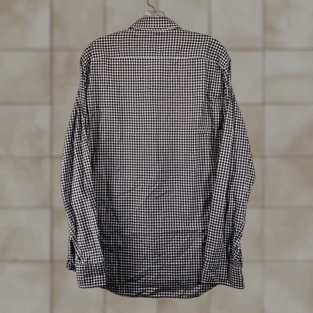 Vintage BC Clothing Expedition Button-Up Shirt Mens Large Red Black Plaid Comfort Stretch Casual All Seasons Short Sleeve? Wait Size US L / EU 52-54 / 3 - 1 Thumbnail