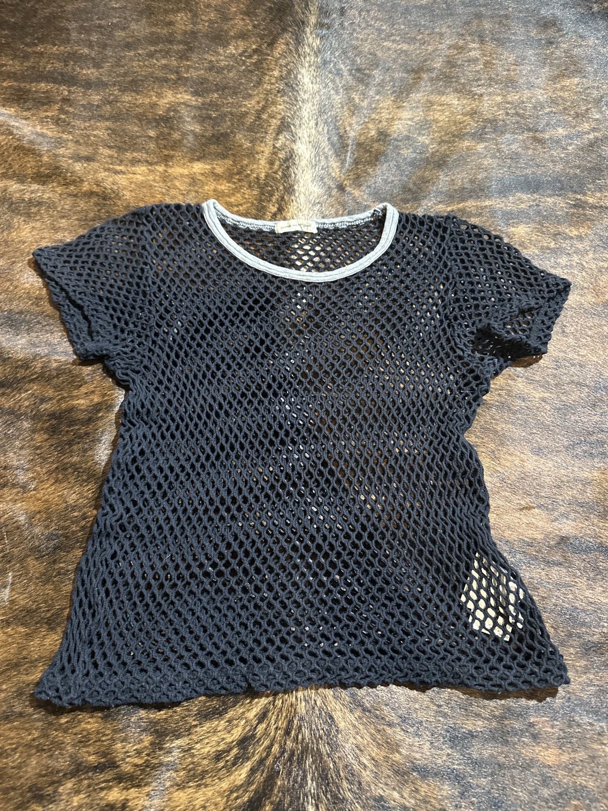Comme des Garcons SS2000 fishnet T-shirt Size US S / EU 44-46 / 1 - 1 Thumbnail
