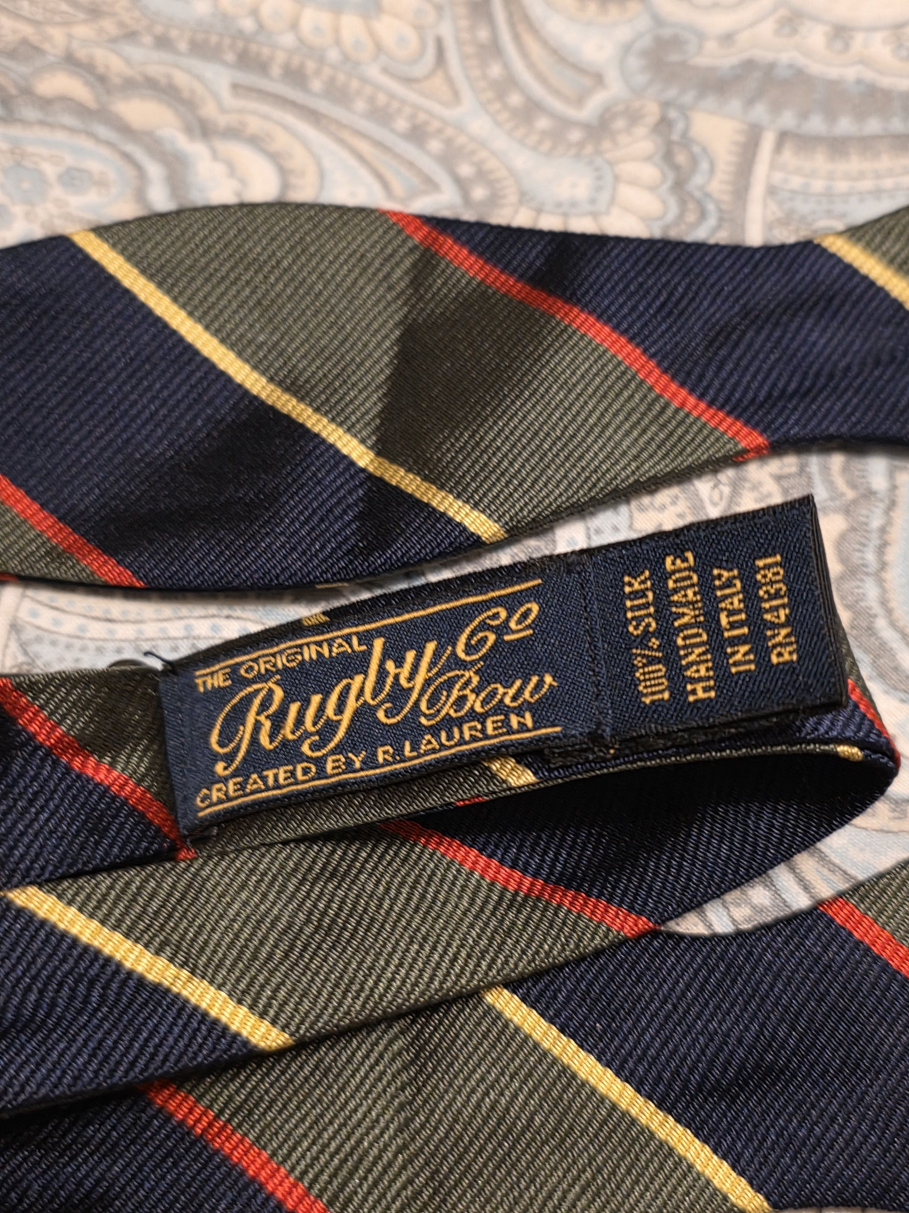 Rugby Ralph Lauren VINTAGE RUGBY PREPPY BOWTIE Size ONE SIZE - 2 Thumbnail