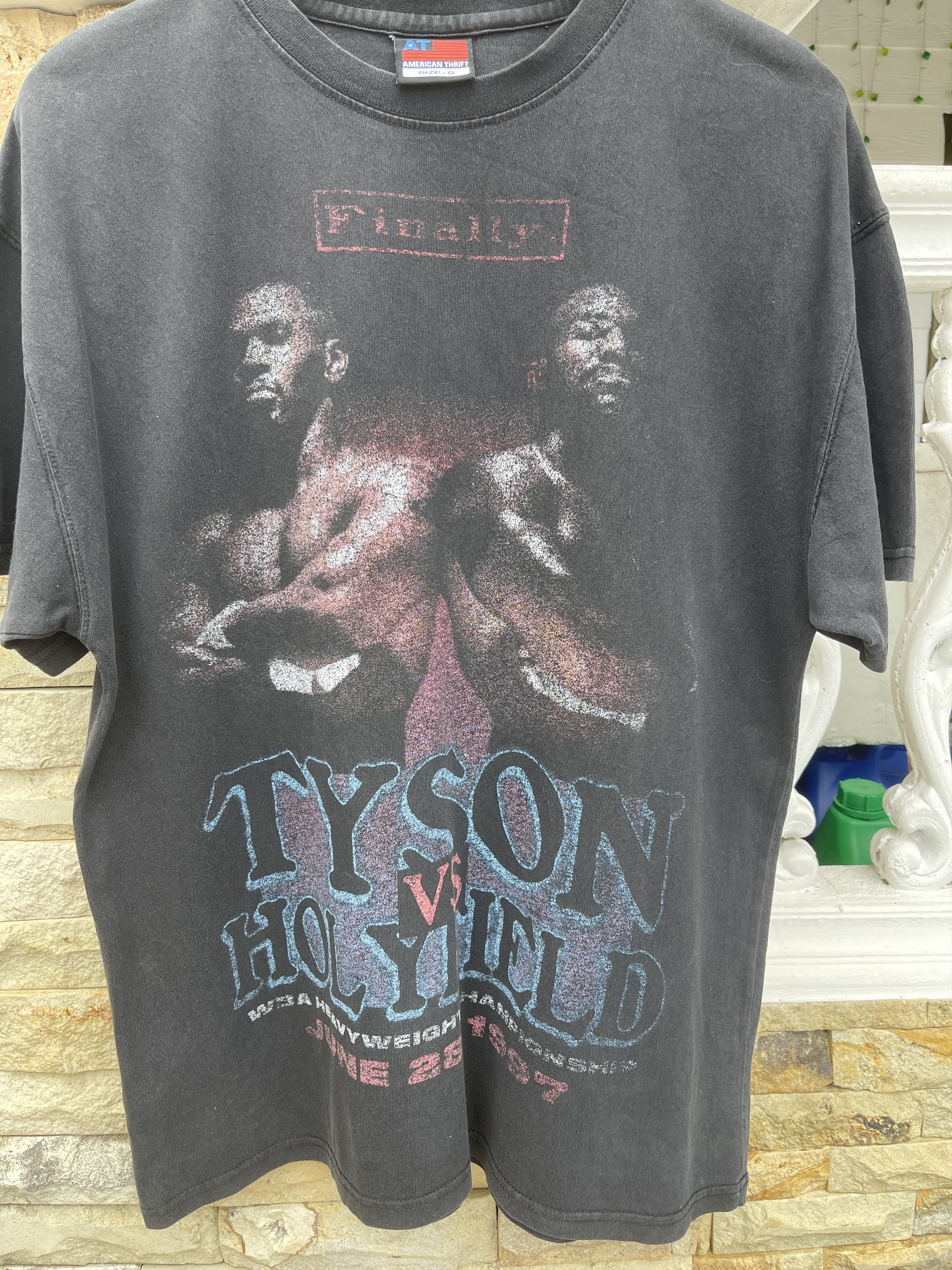Rap Tees LastDrop🔥Vtg Tyson x Holyfield Finally Champion Rap Tees Tee Size US M / EU 48-50 / 2 - 1 Thumbnail