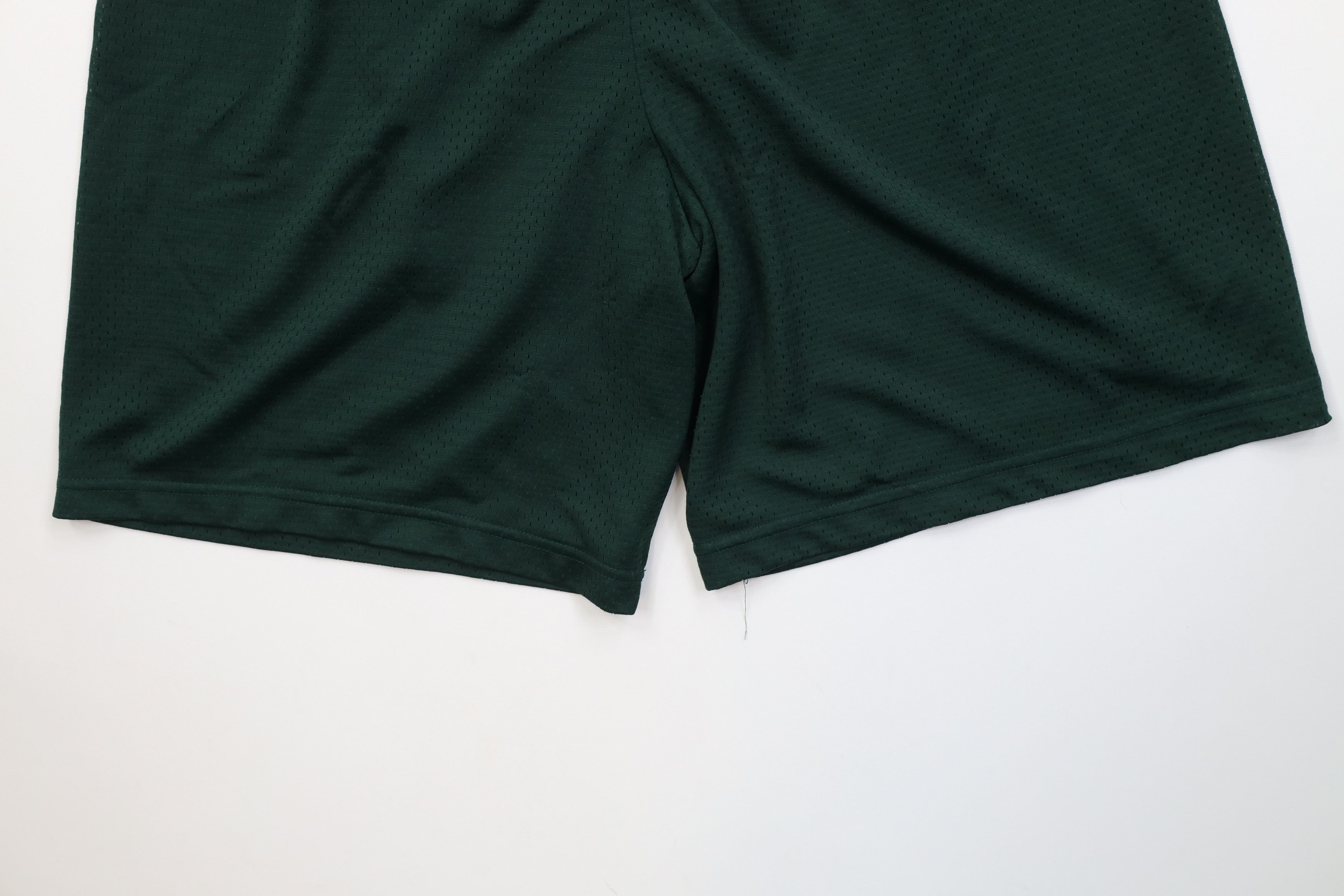 Vintage Vintage 90s Streetwear Blank Above Knee Mesh Shorts Green Size US 34 / EU 50 - 9 Thumbnail