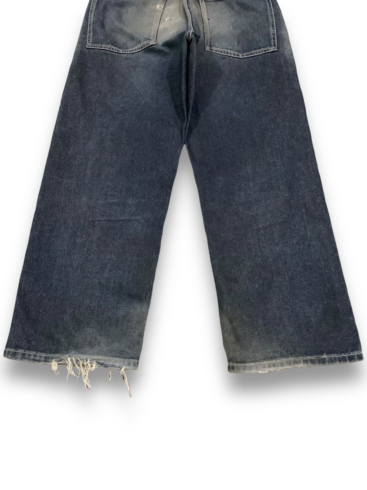 GU × Undercover Vintage Japanese Brand GU Faded Baggy Loose Ripped Jeans Size US 30 / EU 46 - 15 Thumbnail