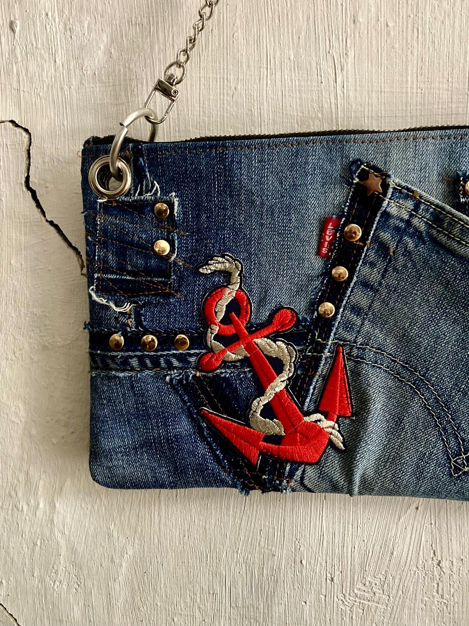 Levi's Made & Crafted upcycled Levis clutch bag by sunflower Size ONE SIZE - 2 Thumbnail