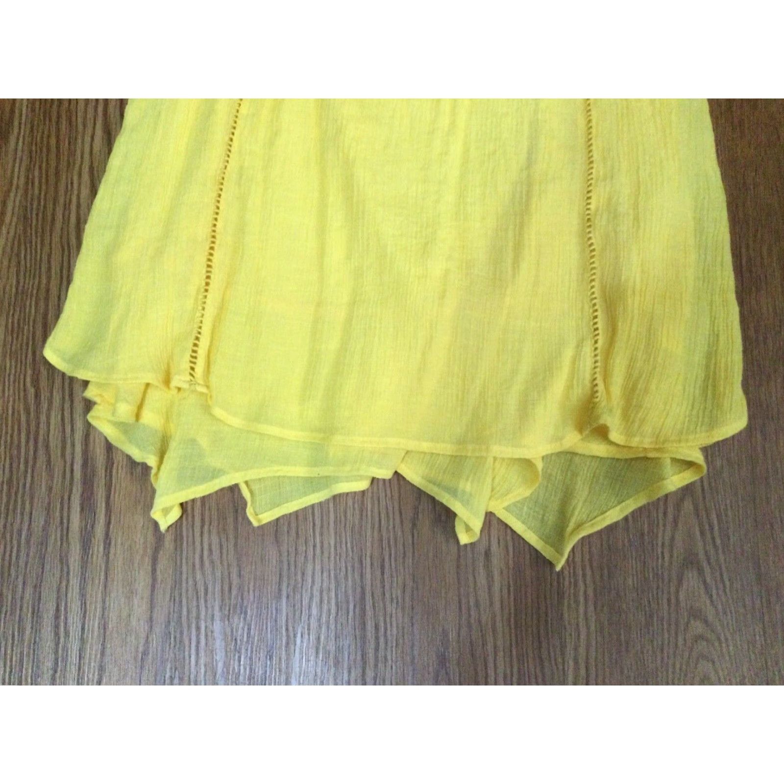 Vintage Womens New Directions Yellow Dress Size S - Sleeveless- Lacey Top Size S / US 4 / IT 40 - 4 Thumbnail