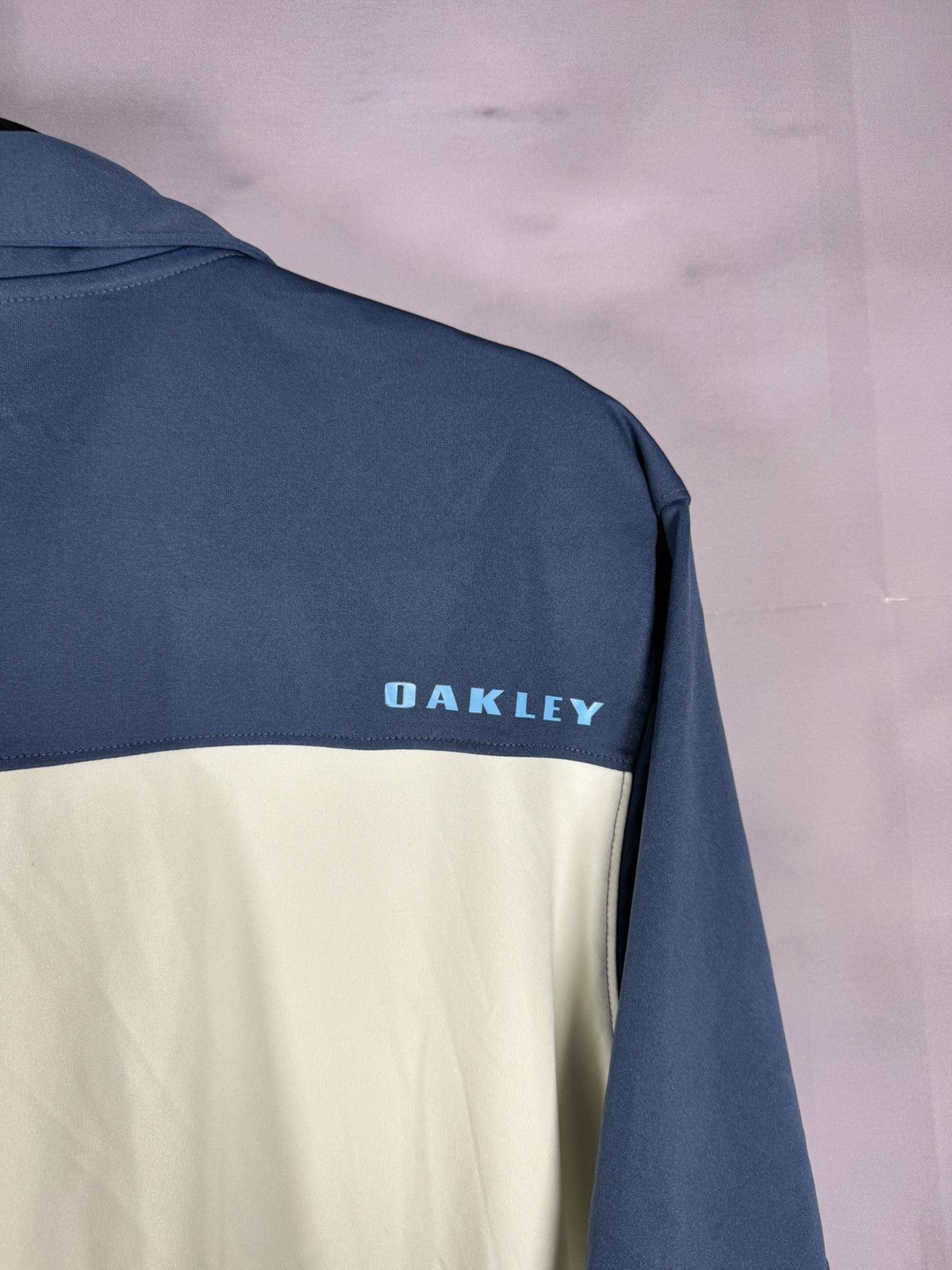 Oakley × Vintage Vintage Oakley Center Logo Stripped Blue Men’s Polo Shirt Size US L / EU 52-54 / 3 - 11 Thumbnail