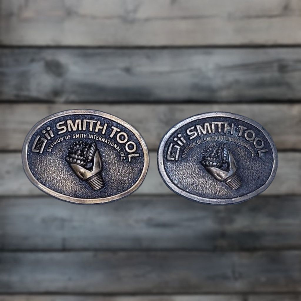 Vintage VINTAGE SMITH TOOL Brass Belt Buckle Lot of 2 Heavy Raised Drill Bit Mens Size ONE SIZE - 1 Thumbnail