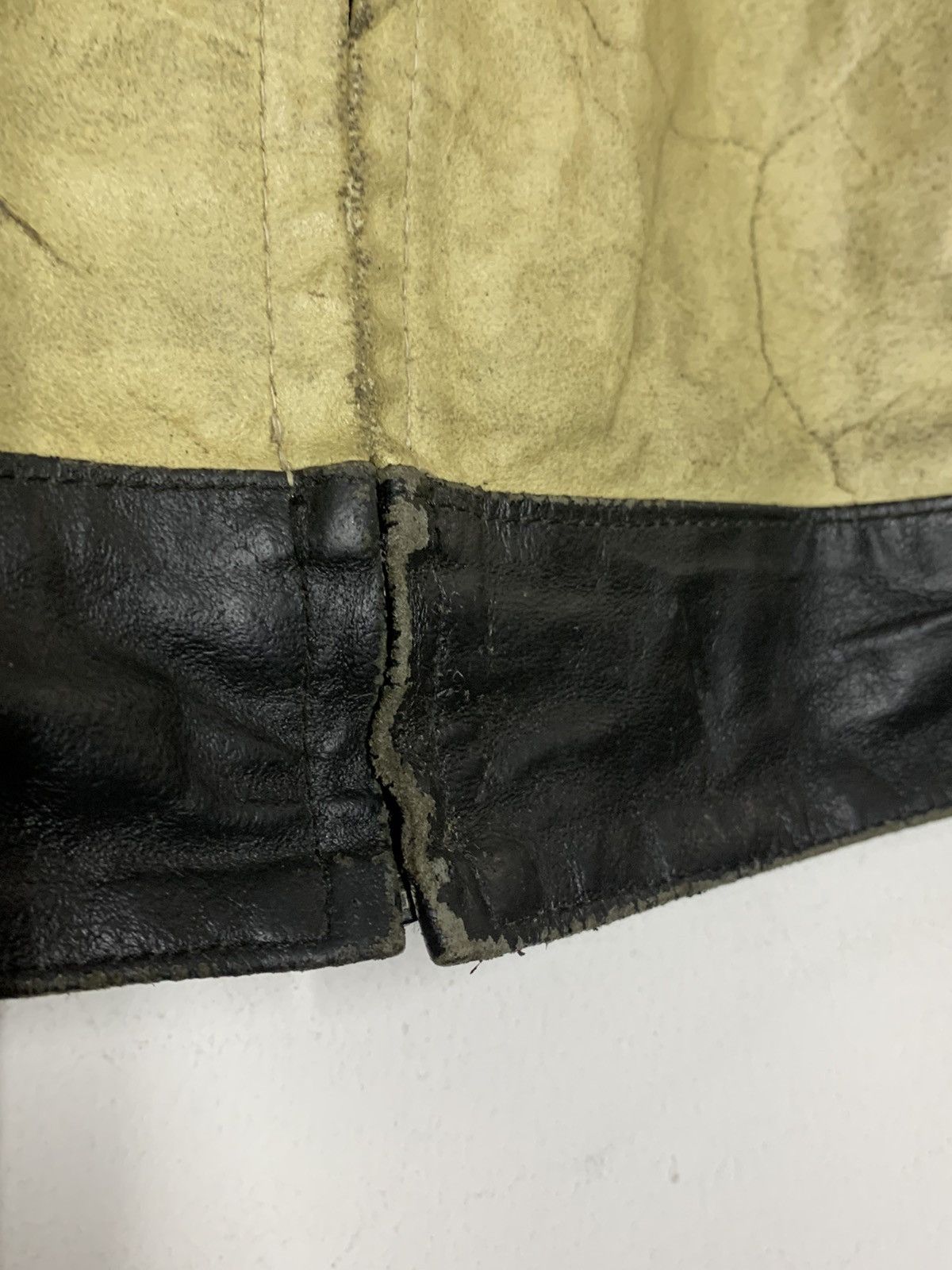 Genuine Leather Vintage Conbipel Italy Leather Cropped Biker Custom Outlaw Size US M / EU 48-50 / 2 - 9 Thumbnail