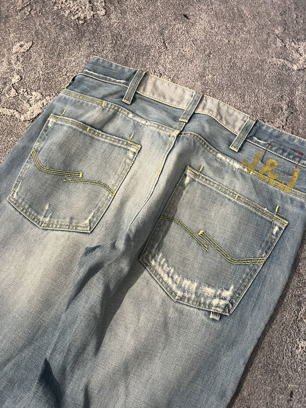 Japanese Brand Streetwear Staple Slim Destroyed Number Nine Style Size US 33 - 4 Thumbnail