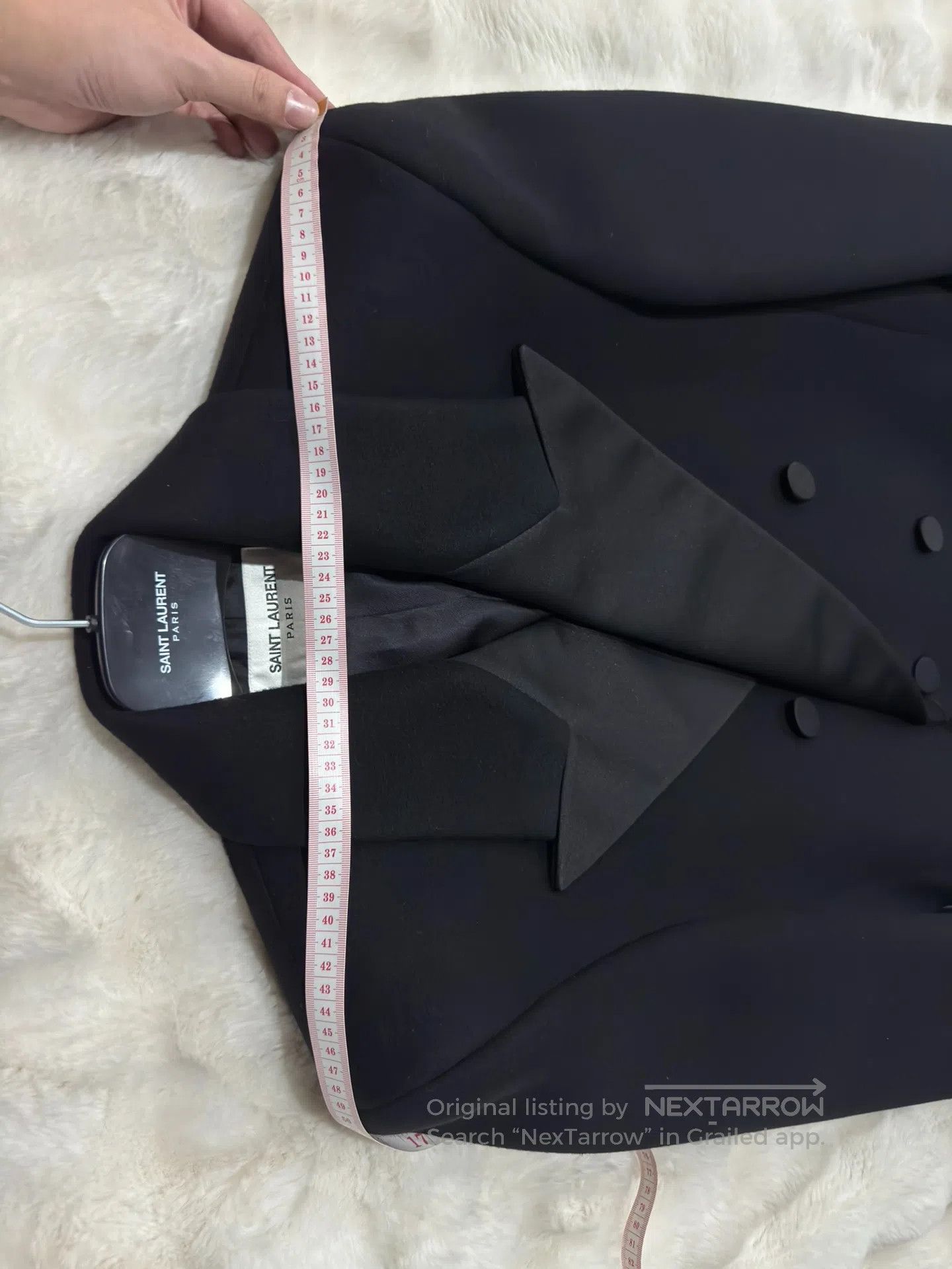 Saint Laurent Paris Saint Laurent Paris Smoking Double-Breasted Wool Coat| Size US S / EU 44-46 / 1 - 7 Thumbnail