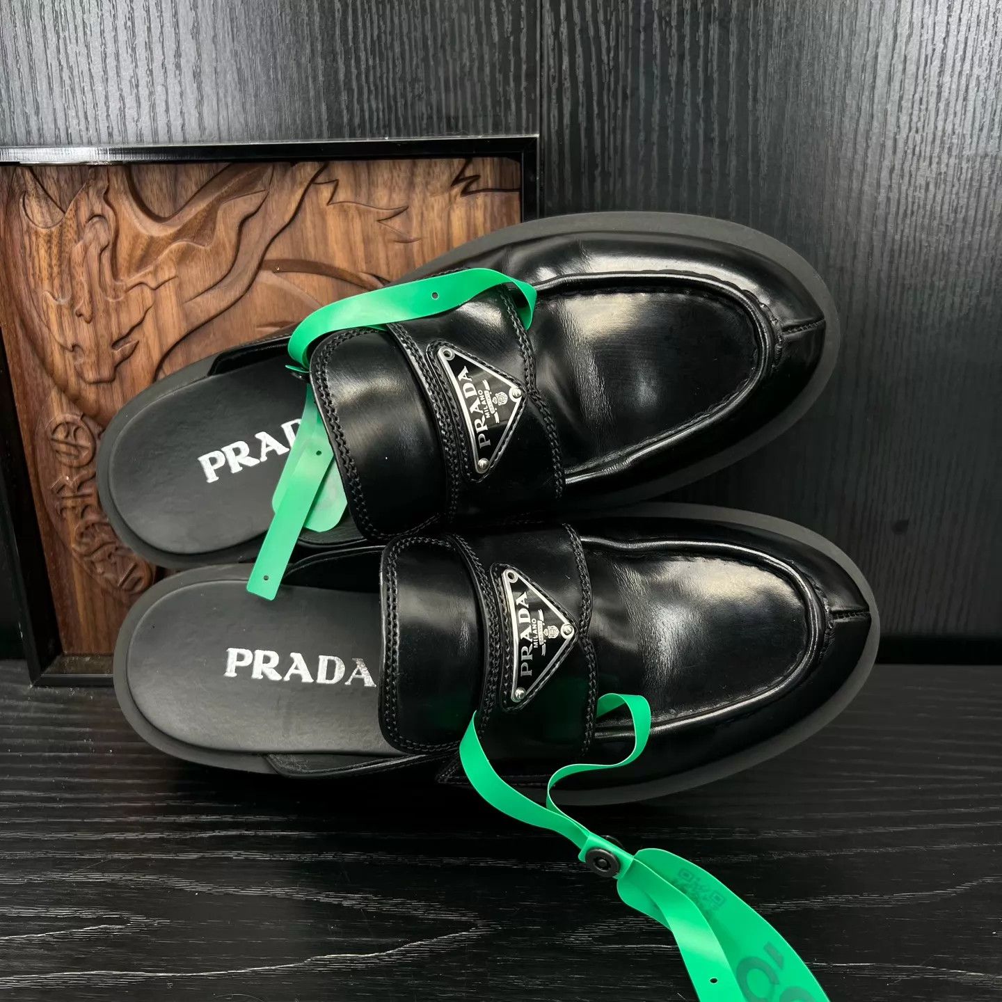 Prada Prada Black Mule Size 36.5 Size US 6 / IT 36 - 3 Thumbnail