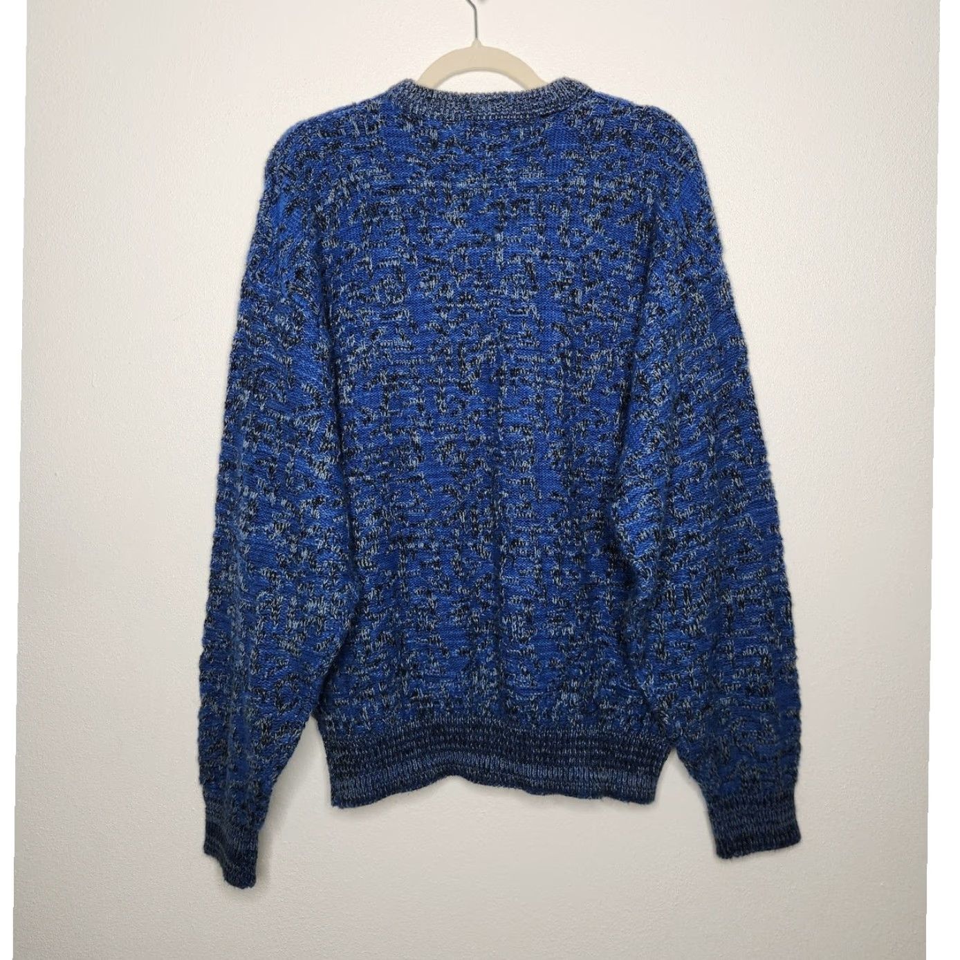 Vintage VINTAGE Sweater Blue XL Men Pullover Grandpa Abstract Art 90s Dad Core Cobain Autumn Weather? Size US XL / EU 56 / 4 - 5 Thumbnail