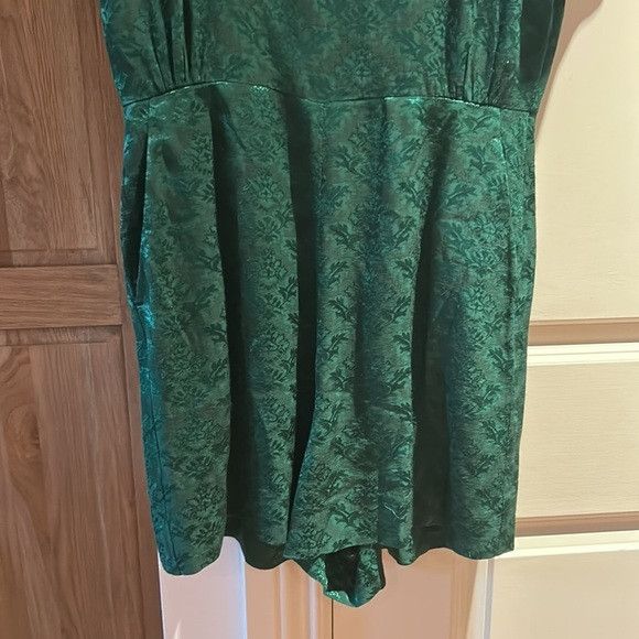 Sandro SANDRO Manon green jacquard romper sz 38 us 6 Size 28" / US 6 / IT 42 - 4 Thumbnail