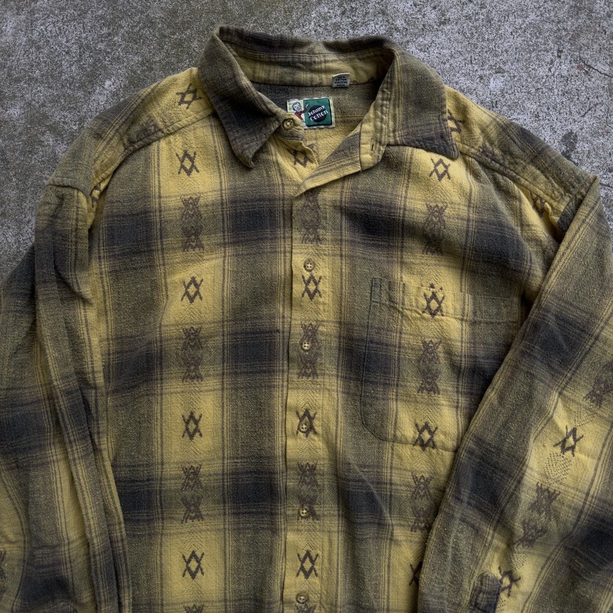 Vintage Faded Plaid Flannel Shirt ERD Grunge Chrome RRL Bode Size US L / EU 52-54 / 3 - 3 Thumbnail