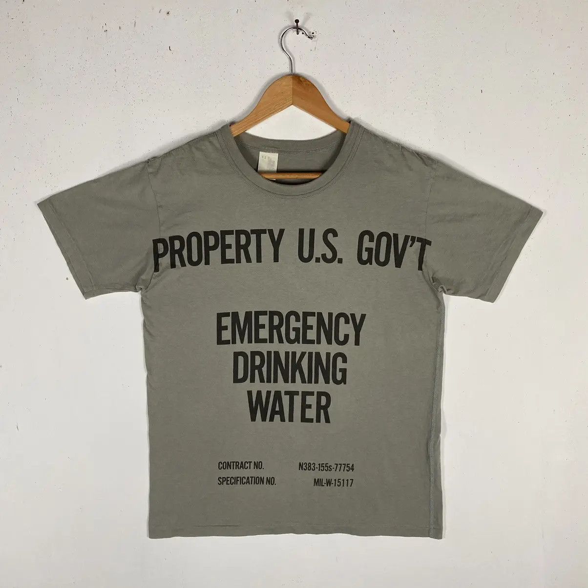 N.Hoolywood N.HOOLYWOOD Emergency Drinking Water Graphic Printed Tee Size US M / EU 48-50 / 2 - 2 Thumbnail
