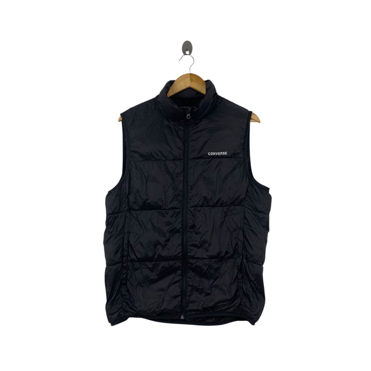 Converse CONVERSE ALL STARS Chuck Taylor Puffer Vest Zipper Jacket Size L / US 10 / IT 46 - 1 Thumbnail