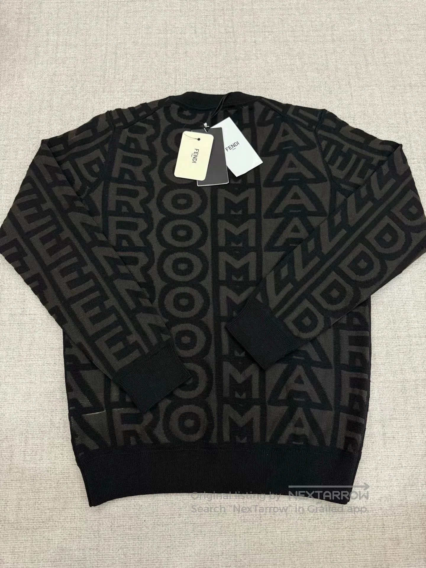 Fendi fendi logo knit pullover sweater. Size US M / EU 48-50 / 2 - 2 Thumbnail