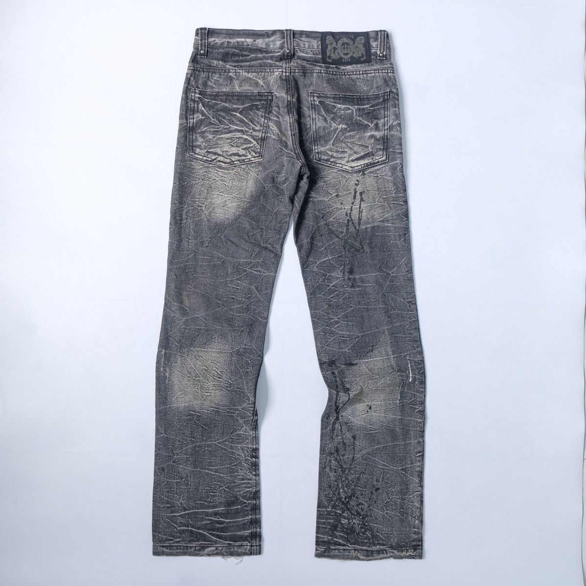 LOWBOX 2000’s Lowbox premium distressed flared jeans (japan) Size US 30 / EU 46 - 2 Thumbnail