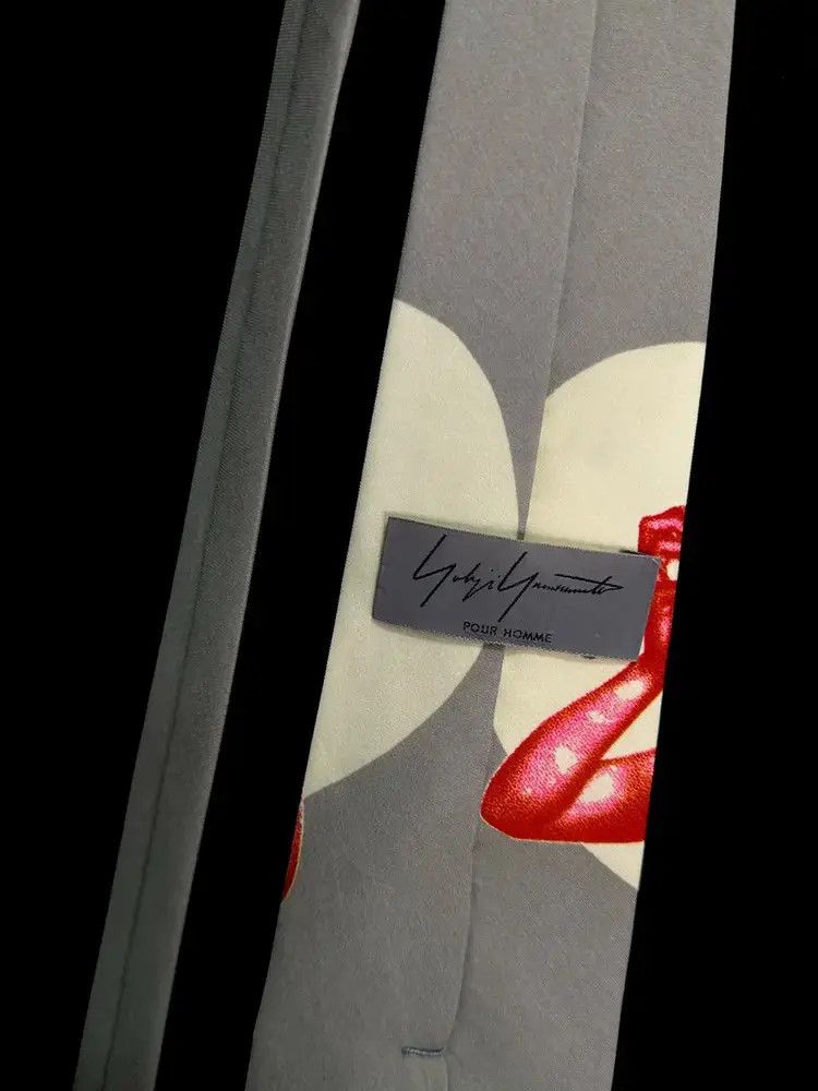 Yohji Yamamoto Yohji Yamamoto Pour Homme 91AW Calling Beauty Tie Size ONE SIZE - 4 Thumbnail