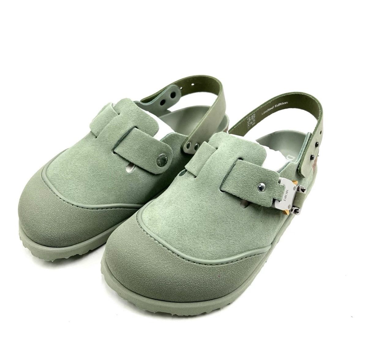 Dior Dior x Birkenstock Tokio Mint Green Flat Sandals K12 Size US 8 / IT 38 - 1 Thumbnail