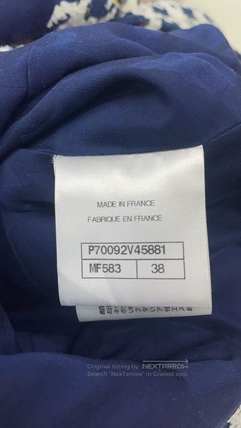 Chanel Chanel Blue and white bird check coat Size XS / US 0-2 / IT 36-38 - 4 Thumbnail