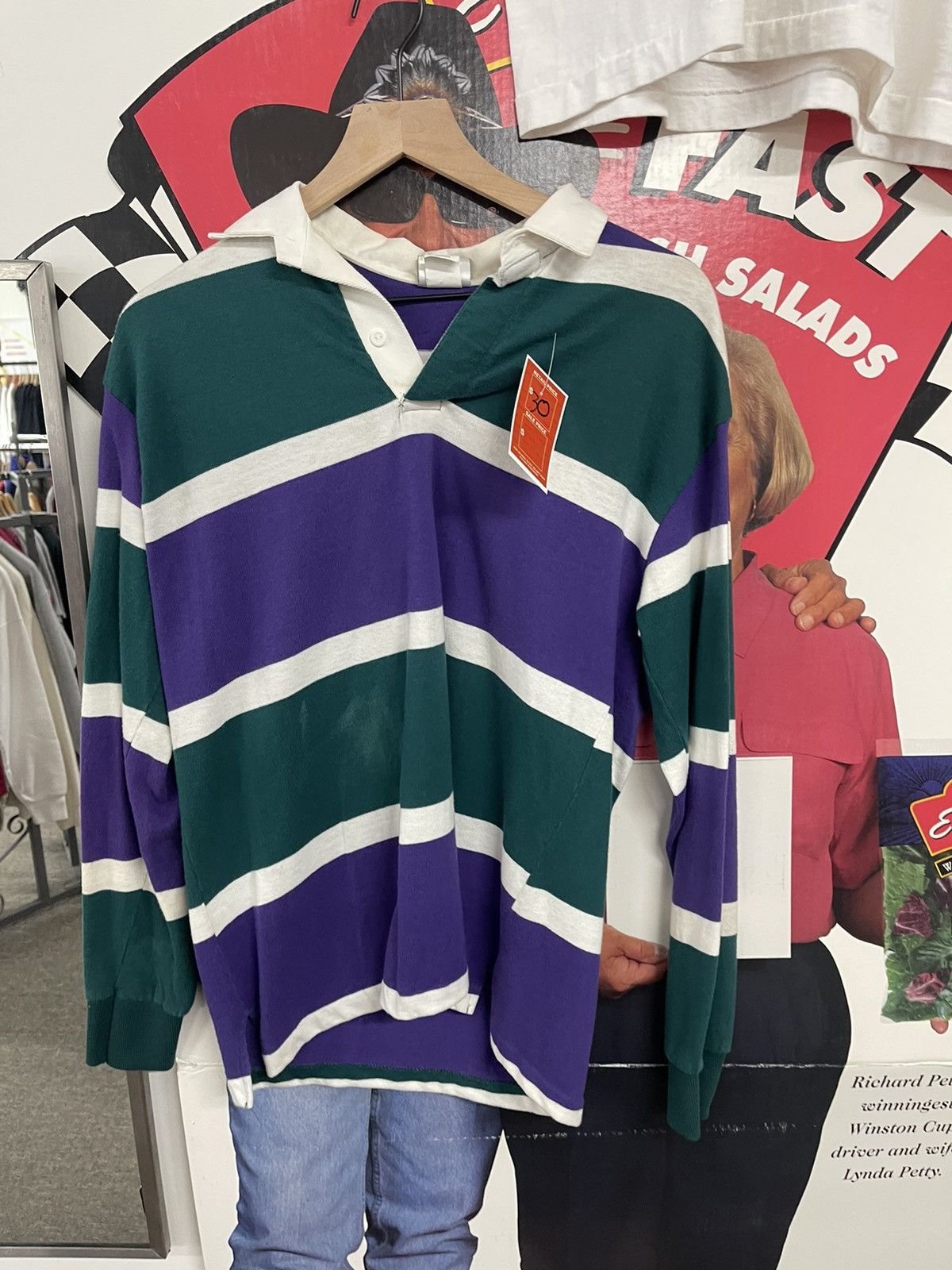 Vintage Purple and green long sleeve Size US M / EU 48-50 / 2 - 1 Preview