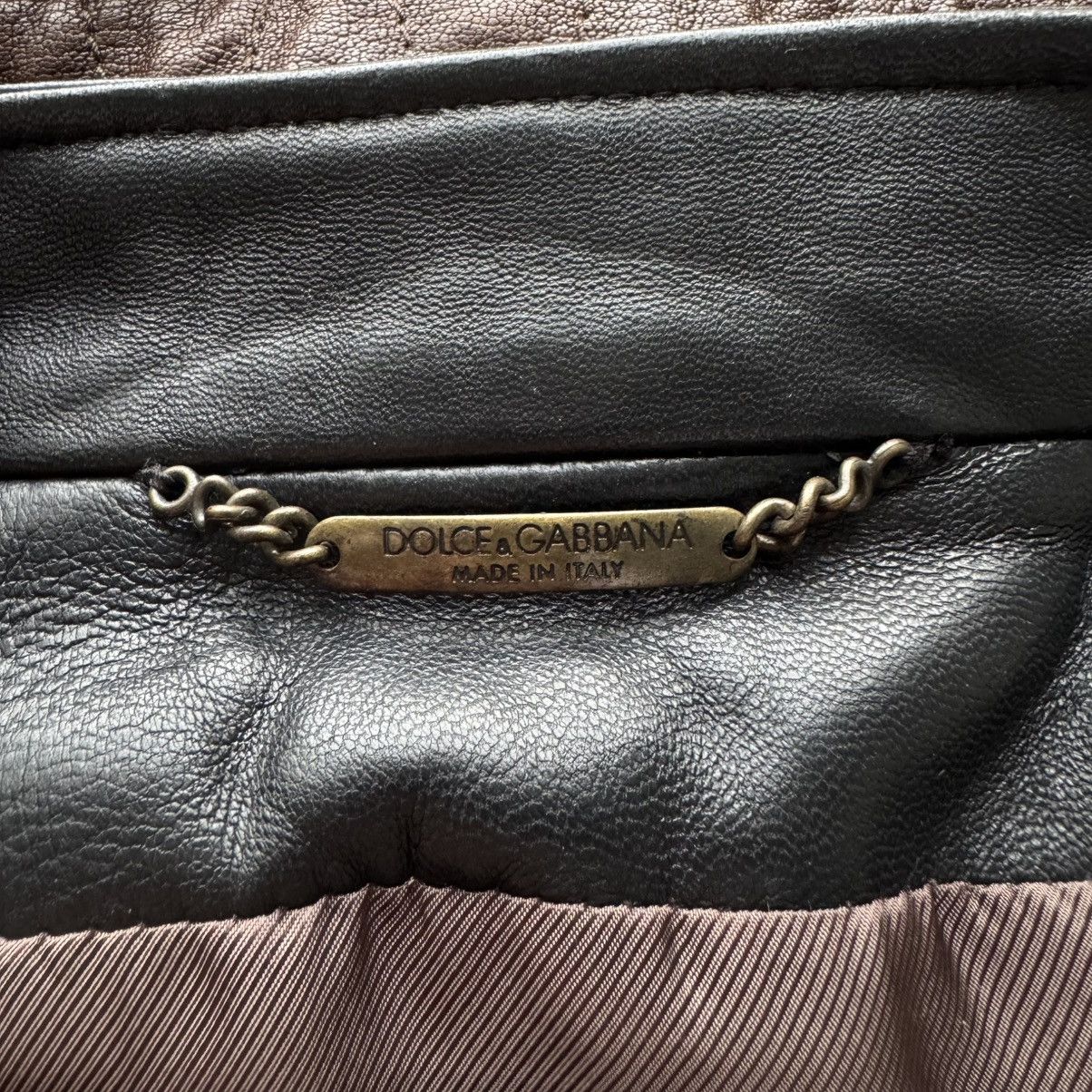 Dolce & Gabbana Dolce & Gabbana FW2005 Double Layered Bomber Leather Jacket Size US L / EU 52-54 / 3 - 15 Thumbnail