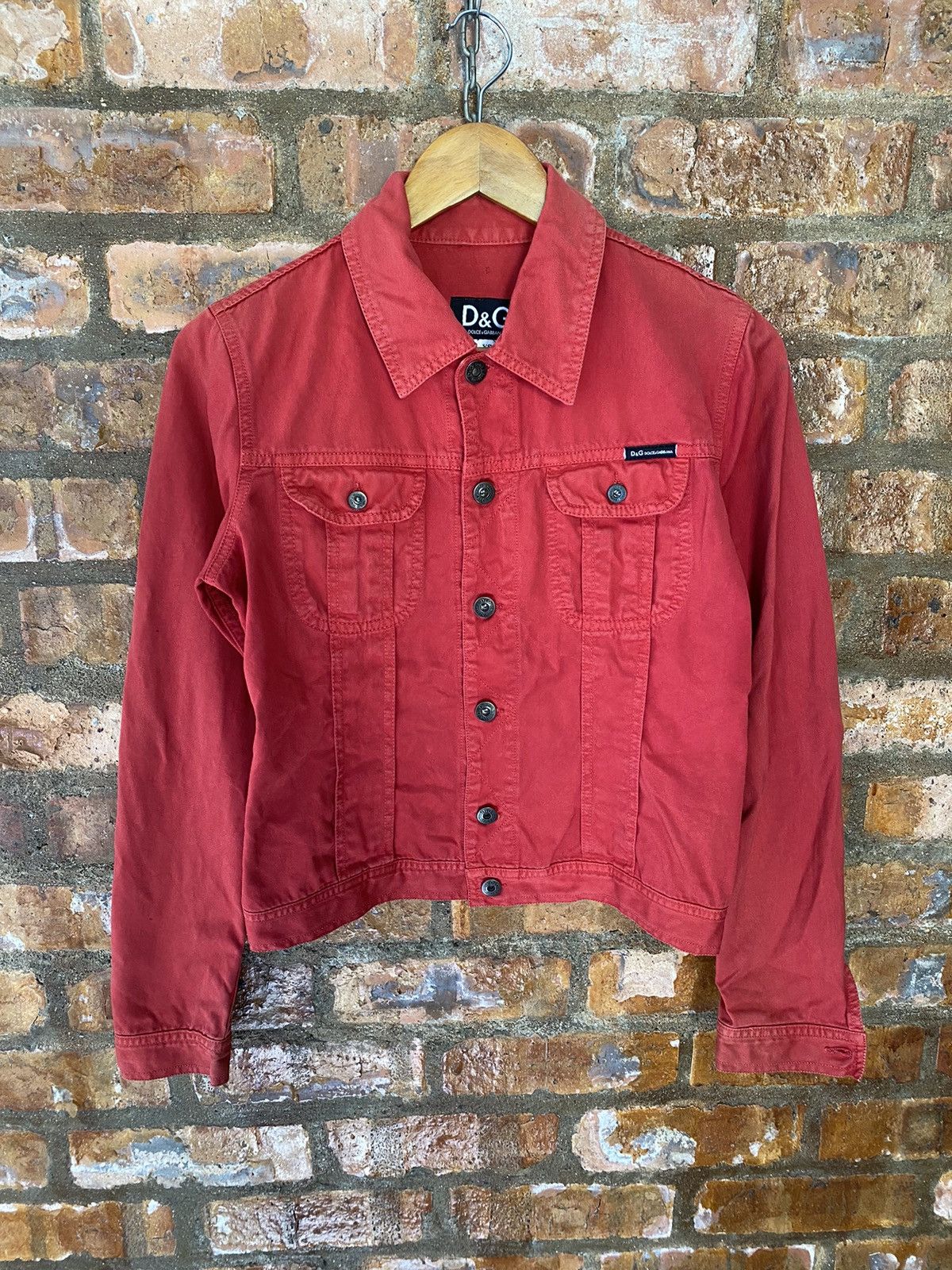 Dolce & Gabbana 2000s DG red lights trucker Jacket Size US XS / EU 42 / 0 - 2 Thumbnail