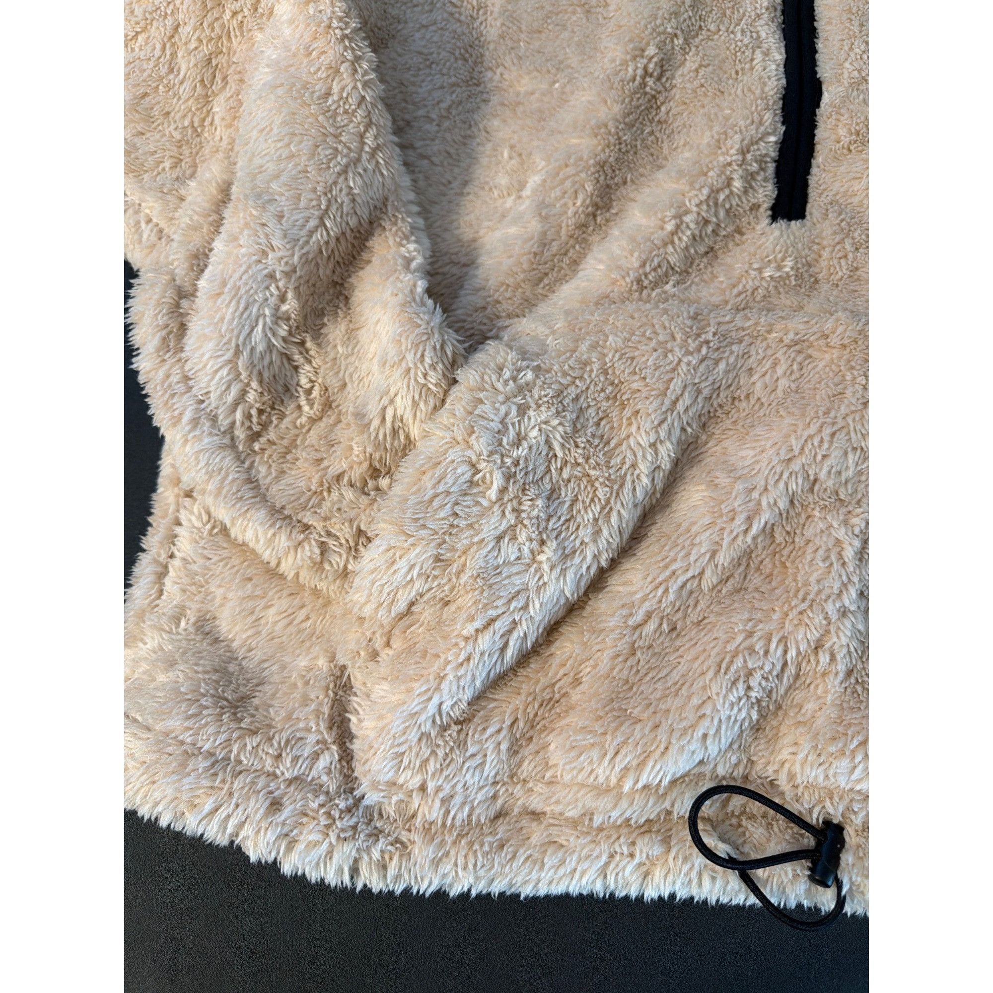 Victoria's Secret Victorias Secret Pink Beige Sherpa Pullover Half Zip Kangaro Size XS / US 0-2 / IT 36-38 - 2 Thumbnail