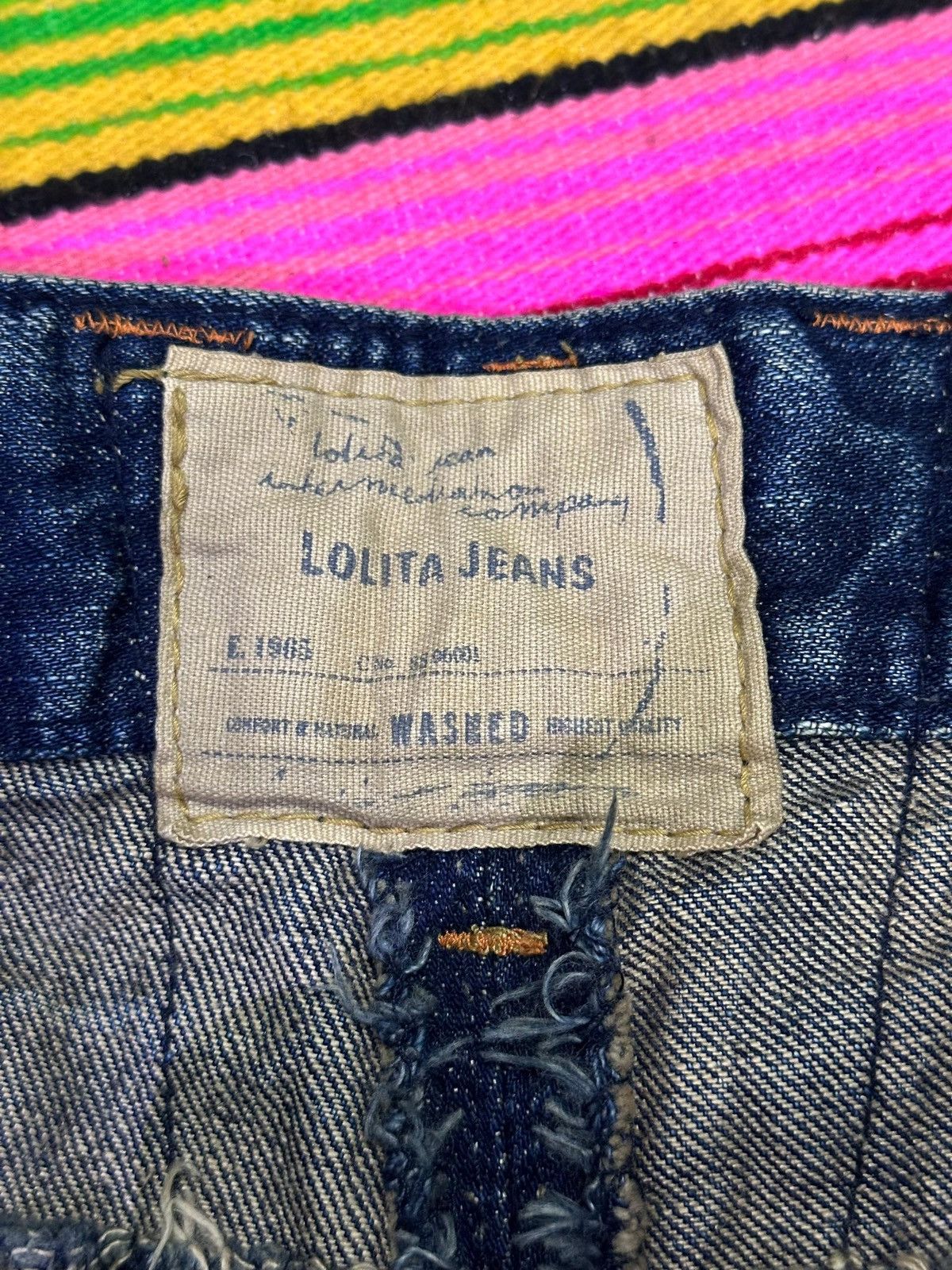 Japanese Brand 💥Lolita Denim💥 Denim Lolita Crazy Design 💥 Size US 34 / EU 50 - 6 Thumbnail