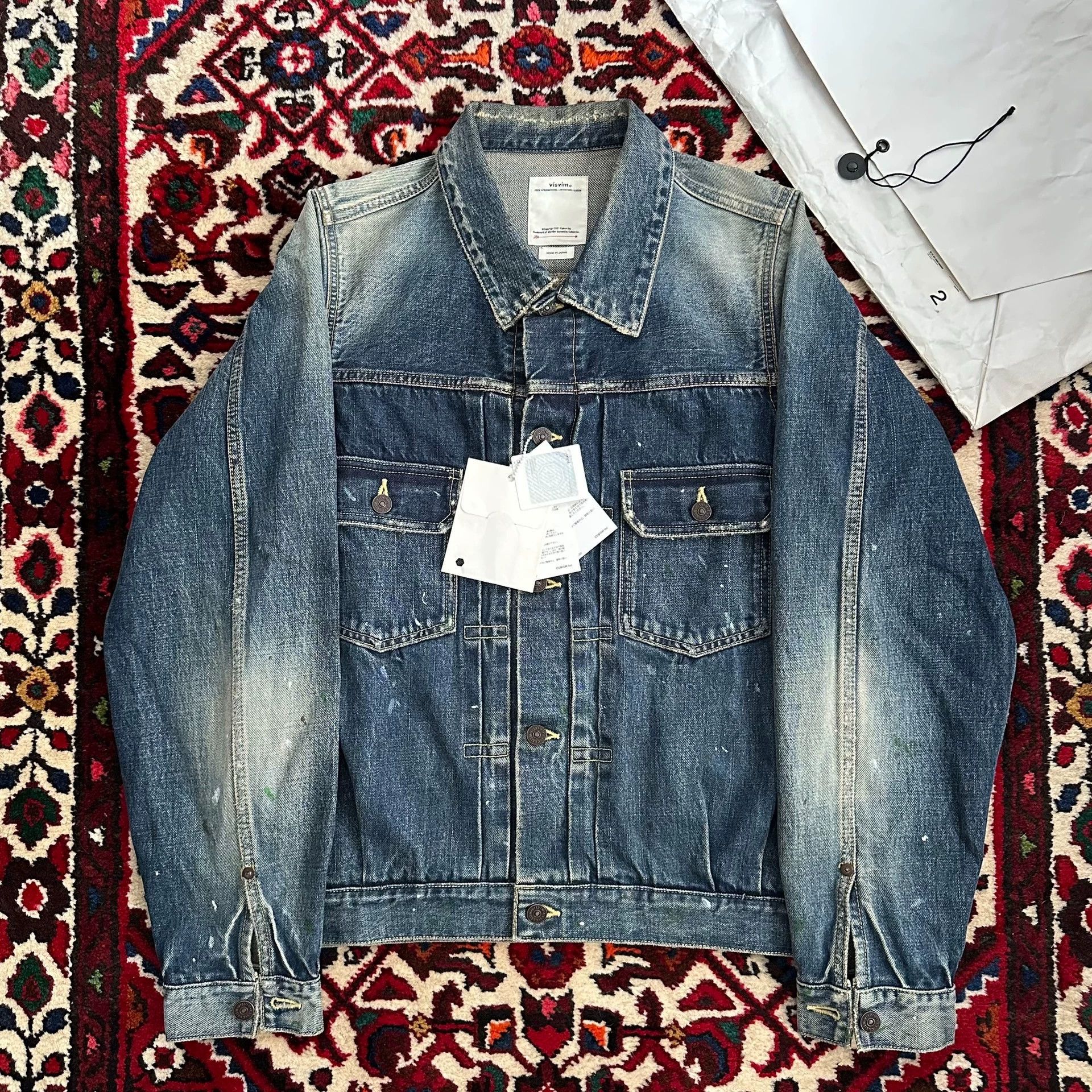 VISVIM 18aw 101 JUMBO D1002 Denim JKT Size 2