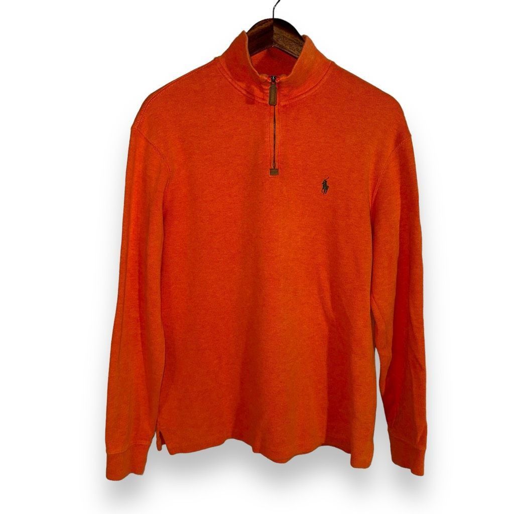 Polo Ralph Lauren Polo Ralph Lauren University Orange Estate Rib 1/4 Zip Sweat Size US M / EU 48-50 / 2 - 1 Thumbnail