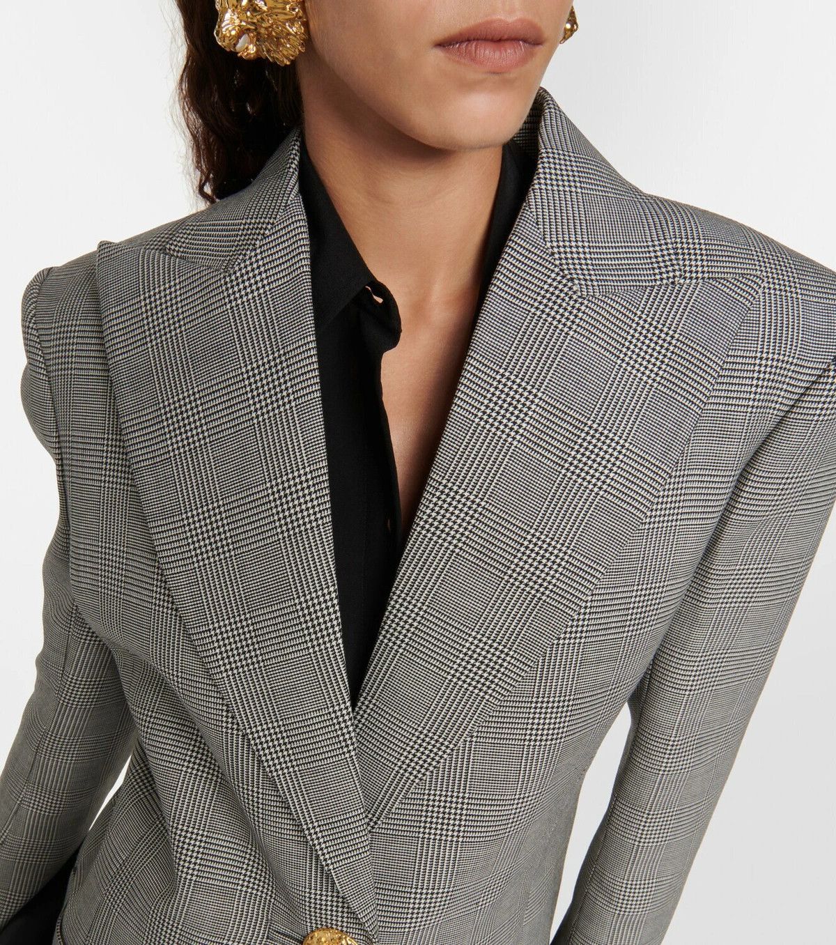 Balmain o1y0525 Blazer in Gray Size L / US 10 / IT 46 - 3 Thumbnail