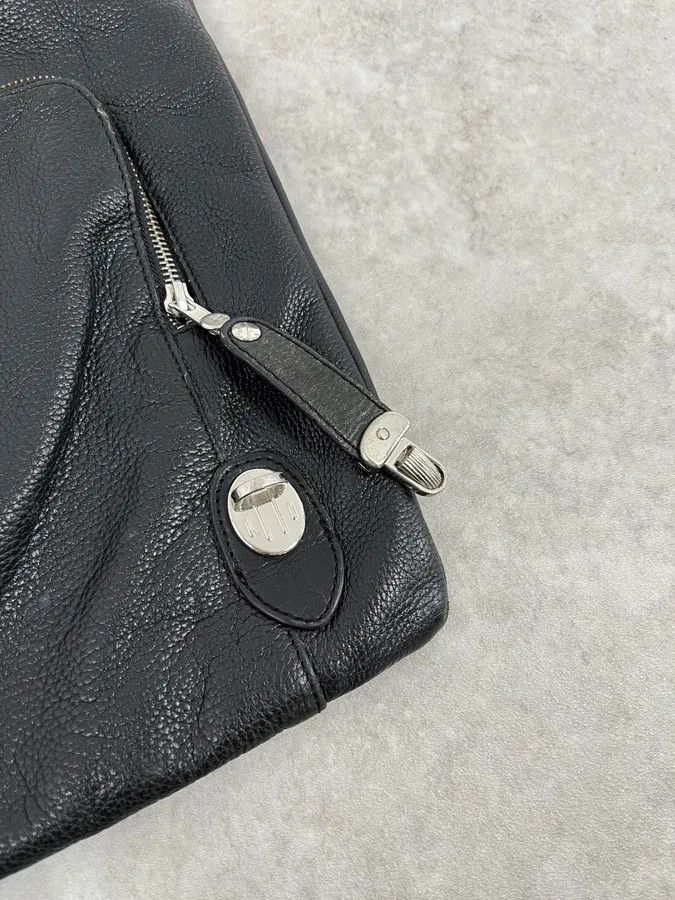 Dolce & Gabbana 2000s Dolce & Gabbana Black Leather Shoulder Bag Size ONE SIZE - 4 Thumbnail