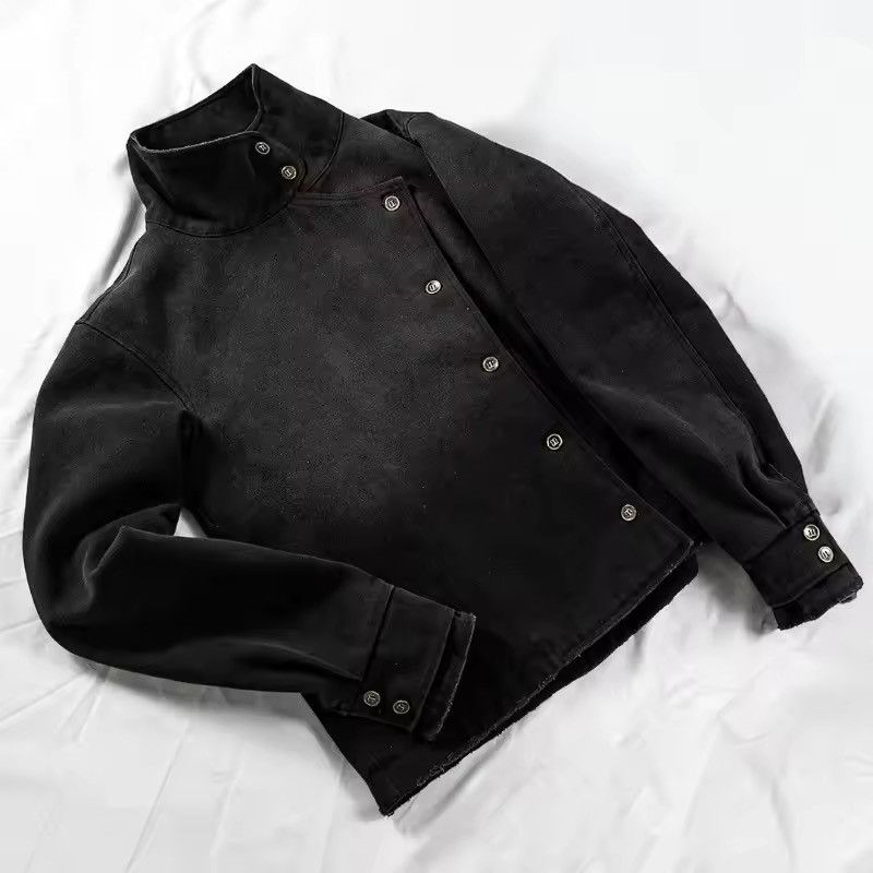 Washed Japanese Retro Y2k Fencing Jacket Vintage Style