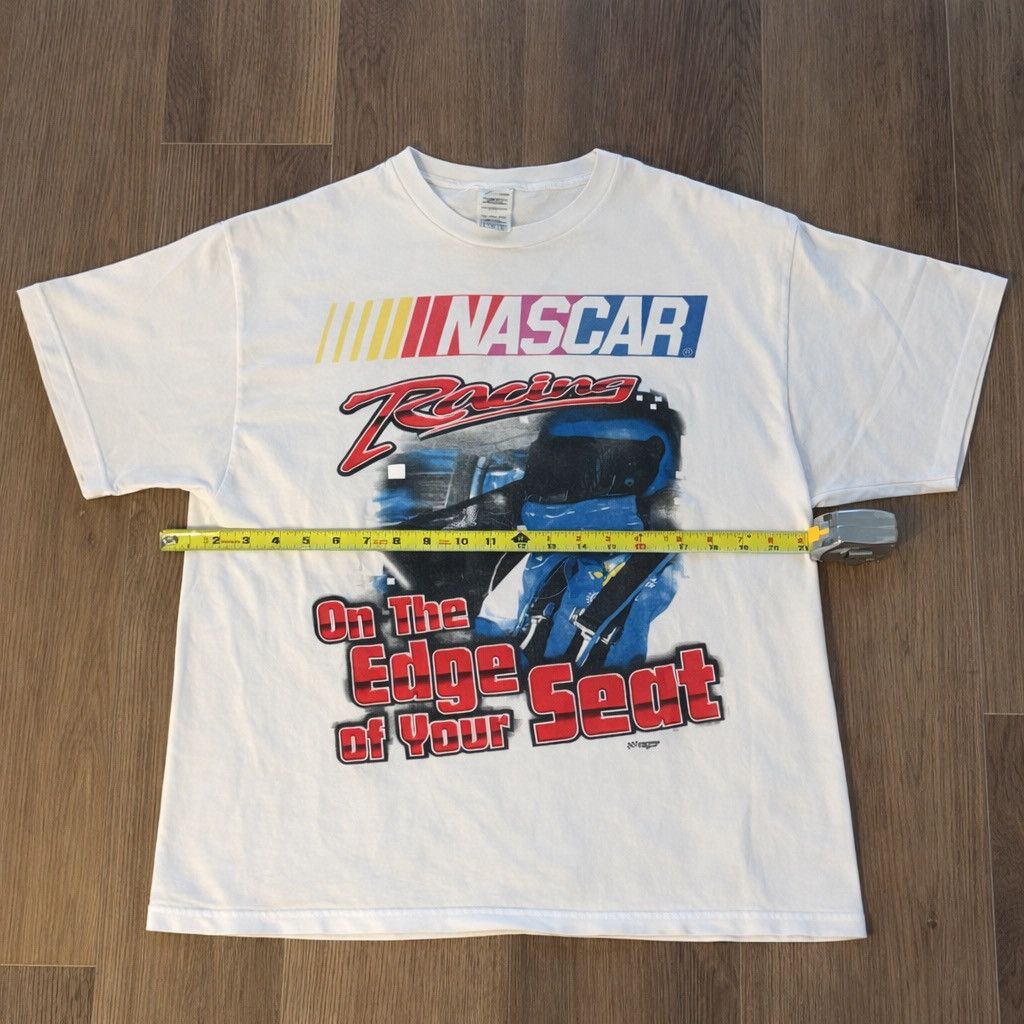 NASCAR Vintage NASCAR Racing “On the Edge of Your Seat” T-Shirt Size US XL / EU 56 / 4 - 3 Thumbnail