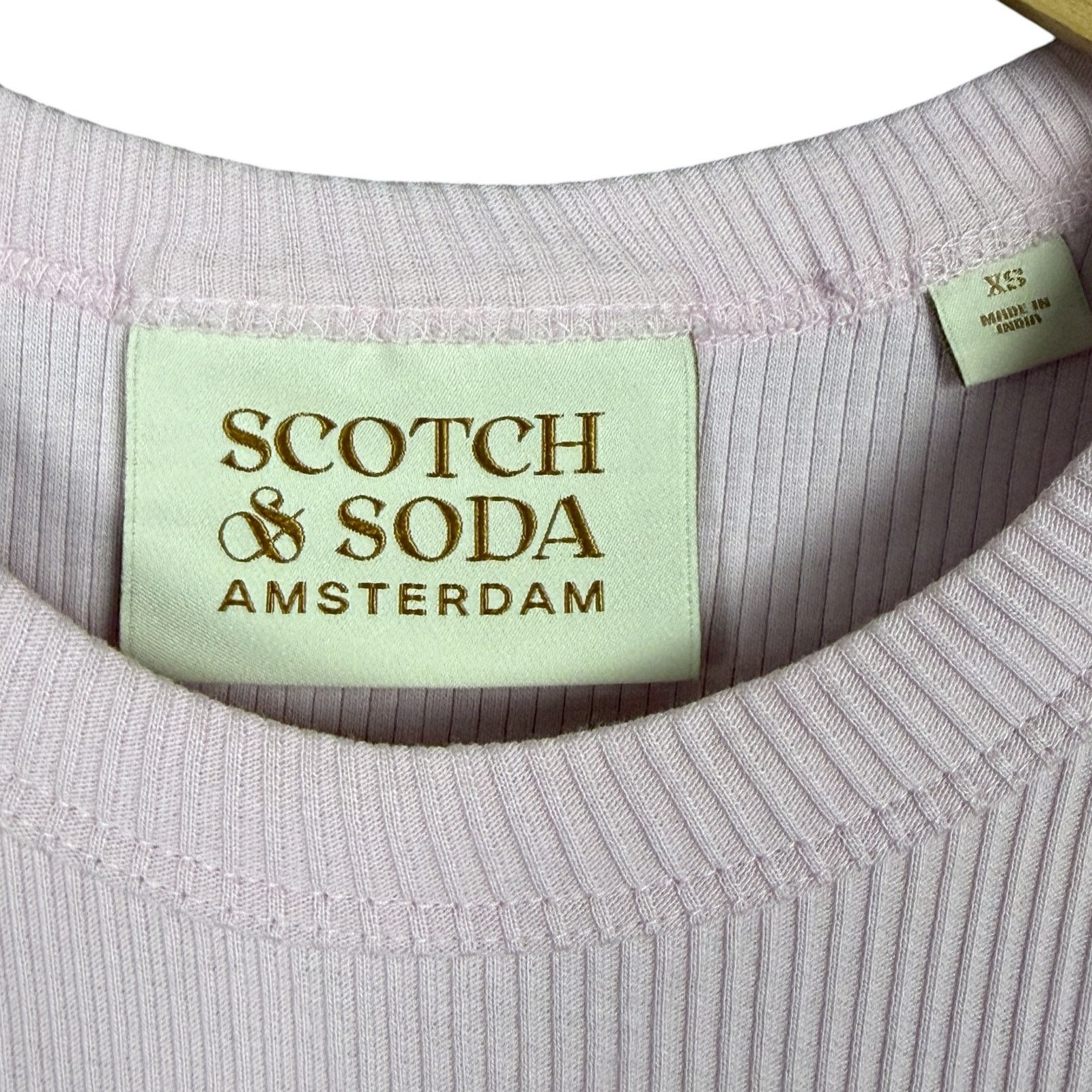 Scotch & Soda Scotch & Soda Women's XS Pink Ribbed Tank Top Luxury Summer Size XS / US 0-2 / IT 36-38 - 6 Thumbnail
