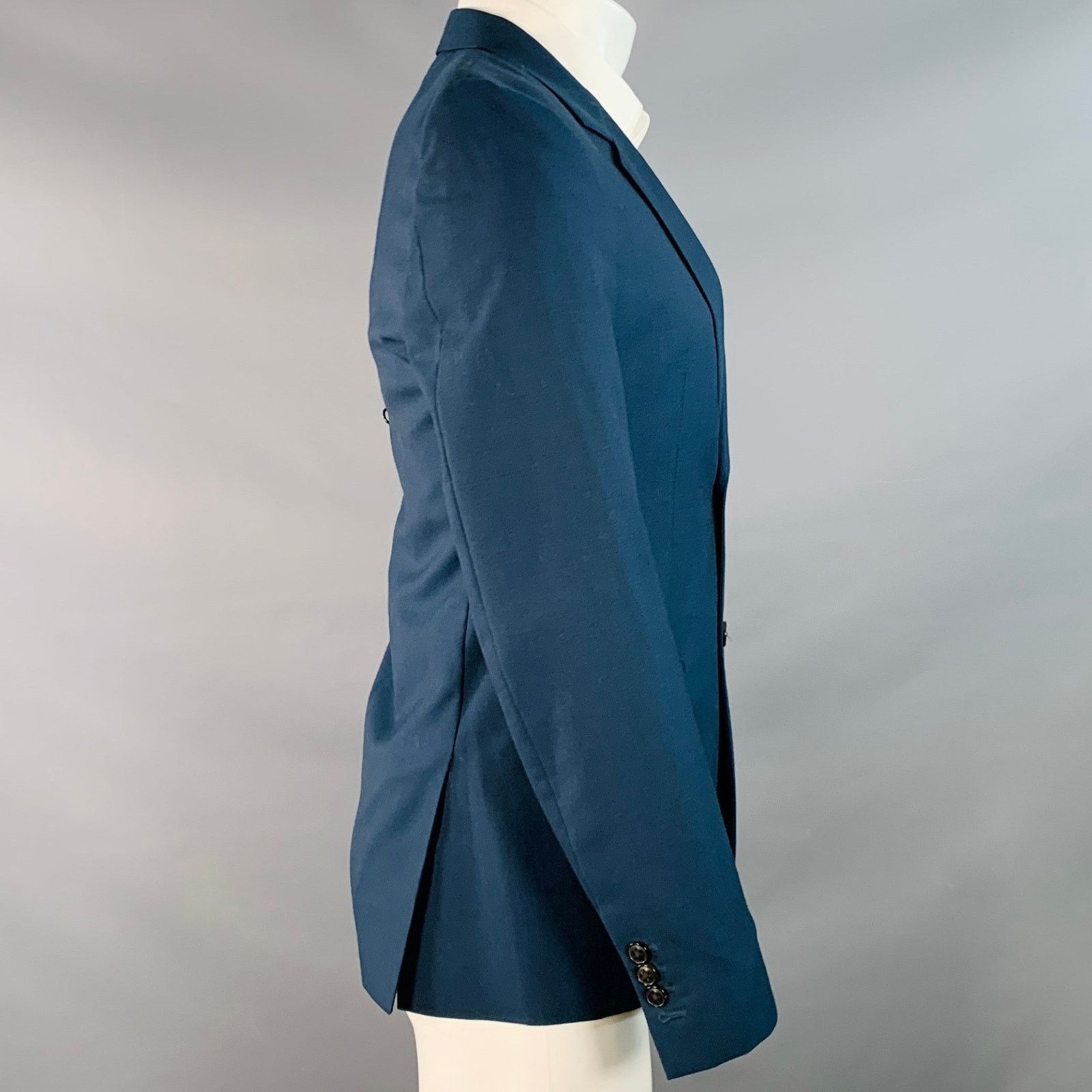 Marc Jacobs MARC JACOBS Size 38 Navy Wool Notch Lapel Sport Coat Size 36R - 2 Thumbnail