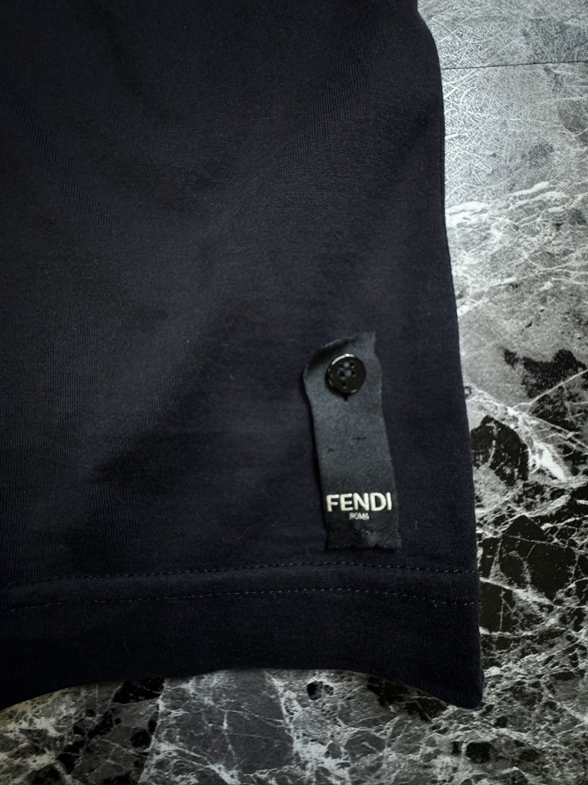 Fendi Fendi Black Fur Light Bulb T-shirt Size US M / EU 48-50 / 2 - 2 Thumbnail