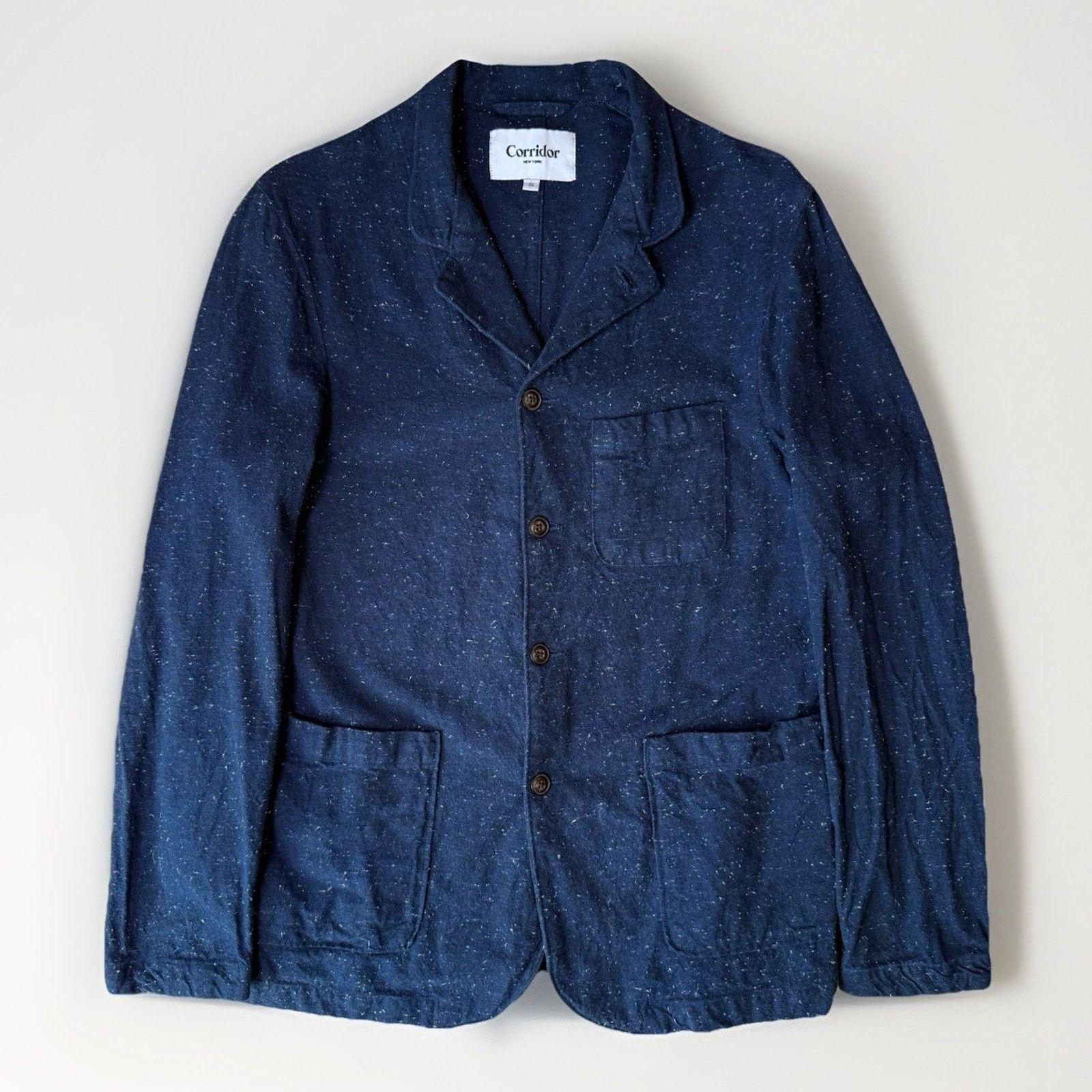 Corridor Corridor Chore Jacket Small Blue Speckled Lightweight Blazer Size US S / EU 44-46 / 1 - 1 Thumbnail