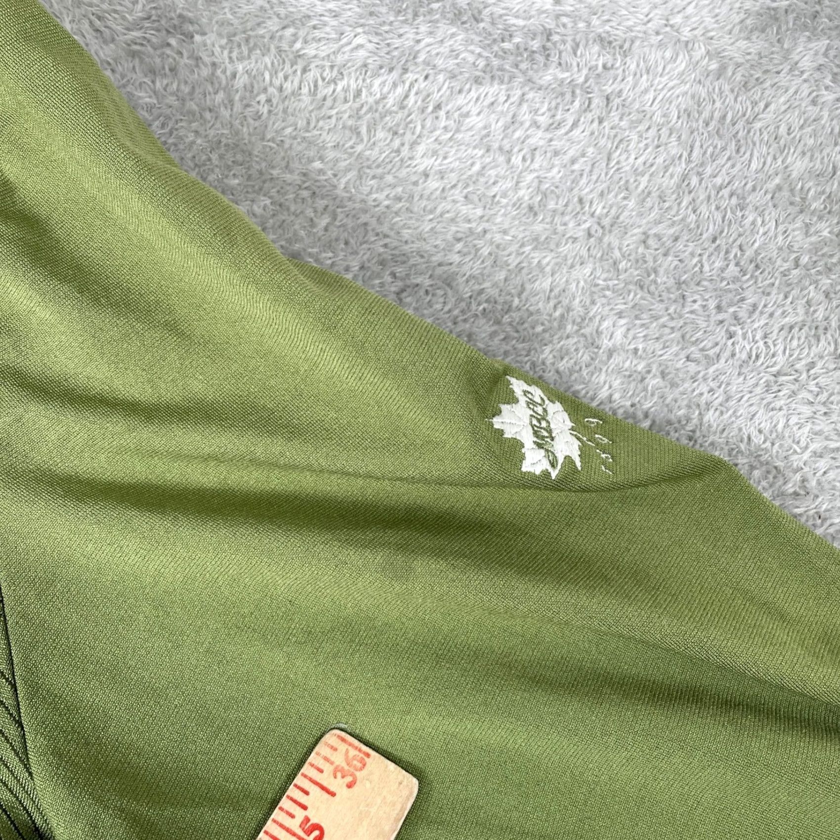 Nike Nike Golf Pullover Mens Large Olive Green 1/4 Zip Mock Neck Swoosh Logo Embroidered MBCC 1899 Maple Leaf Casual Activewear Size US L / EU 52-54 / 3 - 3 Thumbnail