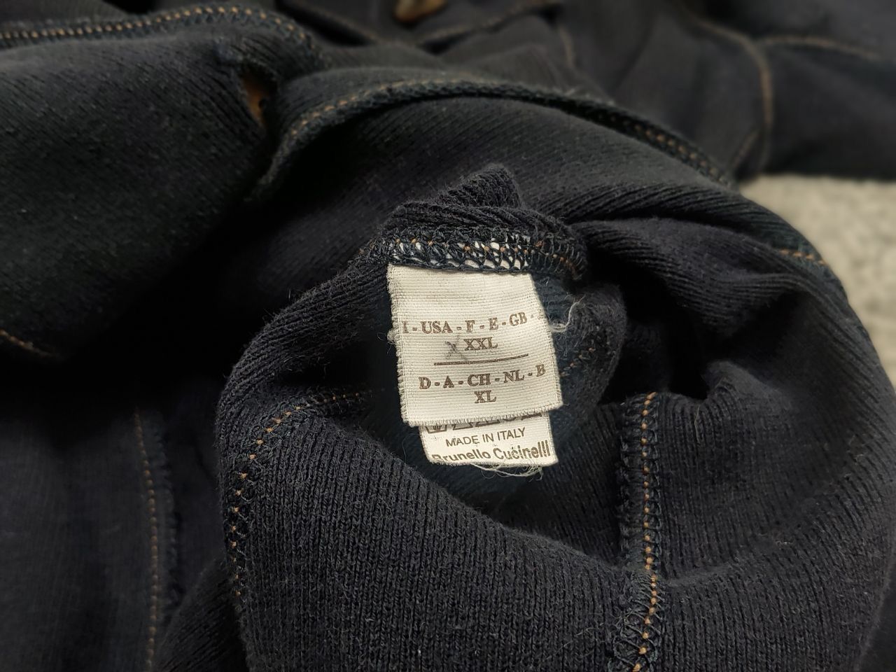 Brunello Cucinelli Brunello Cucinelli premium design classic Cotton Navy Blazer Size XL / US 12-14 / IT 48-50 - 18 Thumbnail