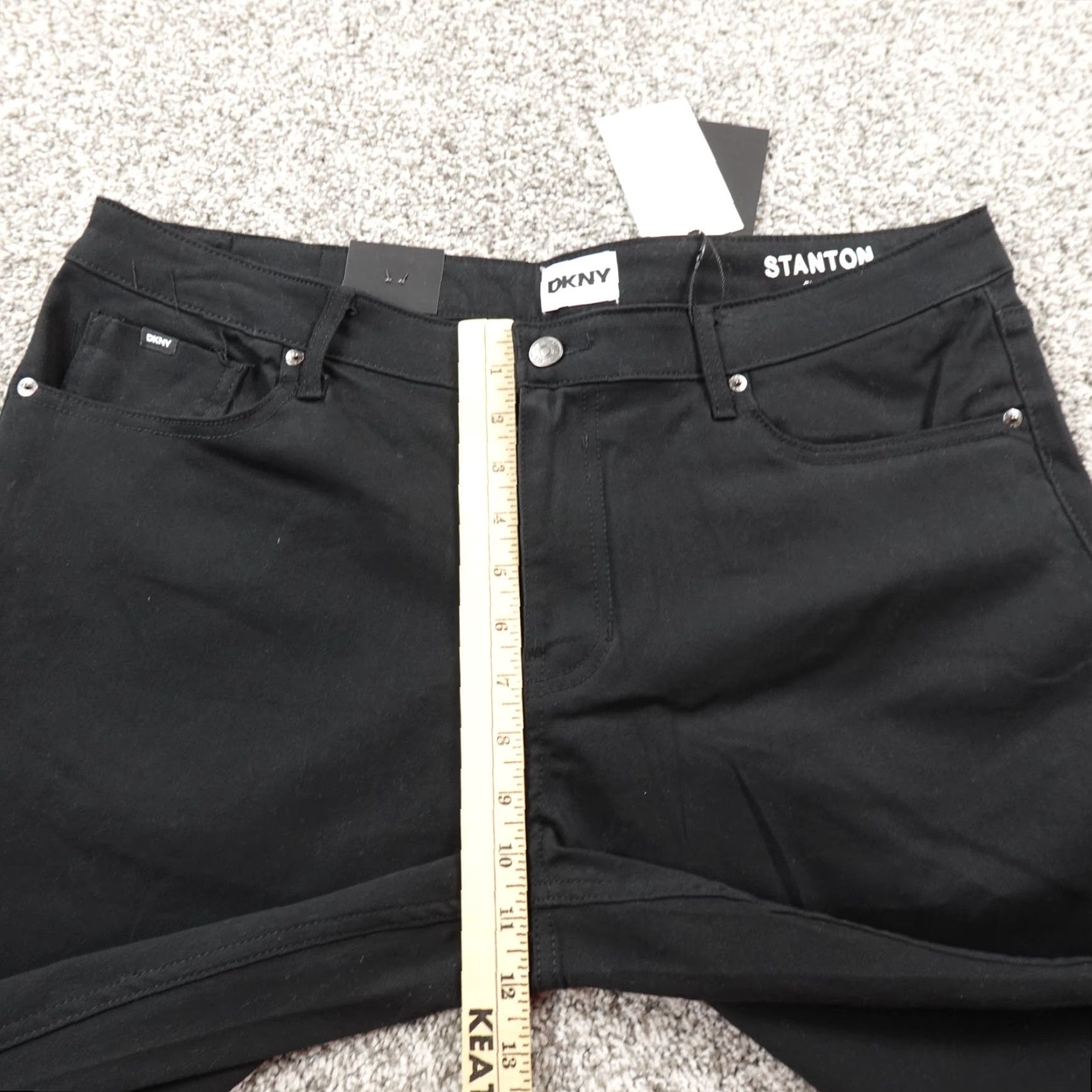 DKNY DKNY Pants Slim Straight Black 36x29 5-Pocket Stretch Chino Mens Modern Wear Size US 36 / EU 52 - 5 Thumbnail