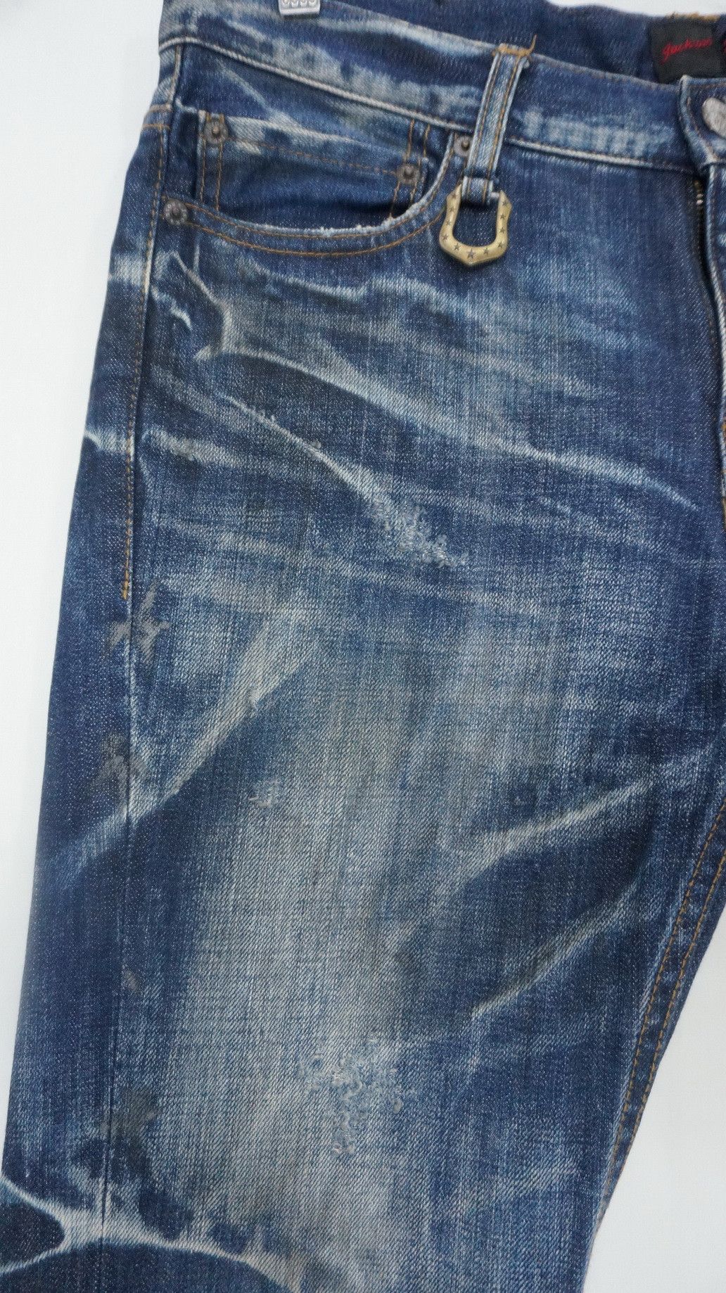 BUFFALO BOBS Dope 🔥 JACKROSE Flared Distressed Jeans Size US 33 - 5 Thumbnail