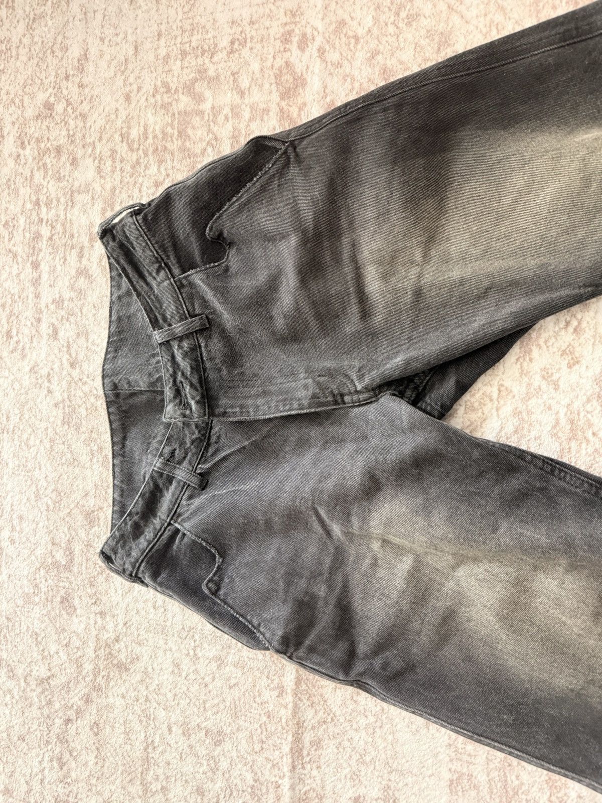 Other Distressed Black Denim Jeans with Frayed Hem Size US 31 - 4 Thumbnail
