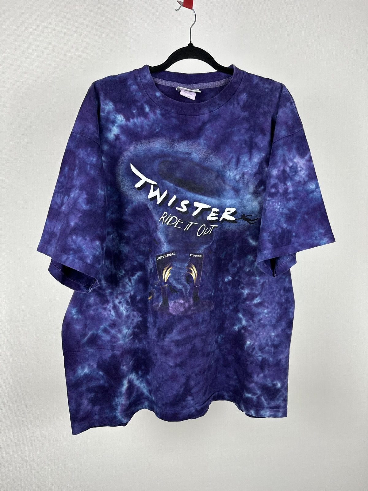 Universal Studios 1996 Twister Ride It Out Universal Studios Purple Tie Dye Size US XL / EU 56 / 4 - 2 Thumbnail