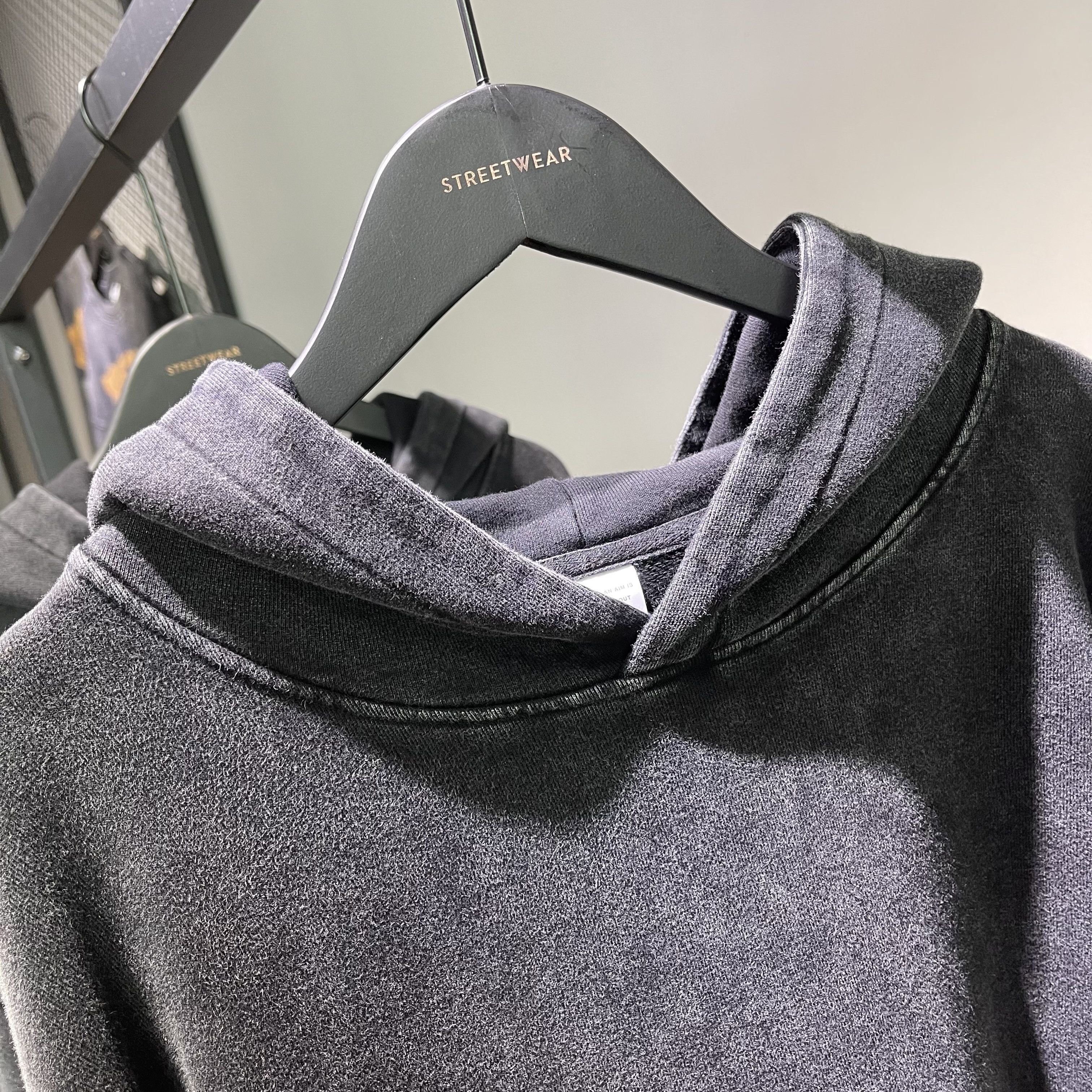 Japanese Brand × Vintage Black acid wash hoodie Size US XL / EU 56 / 4 - 3 Thumbnail