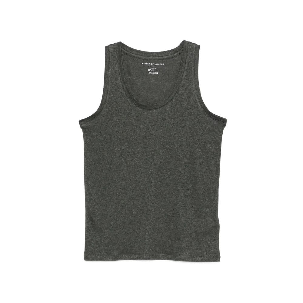 MAJESTIC FILATURES Majestic Filatures GREY Tops - Vests & Tank Tops Size M / US 6-8 / IT 42-44 - 1 Thumbnail