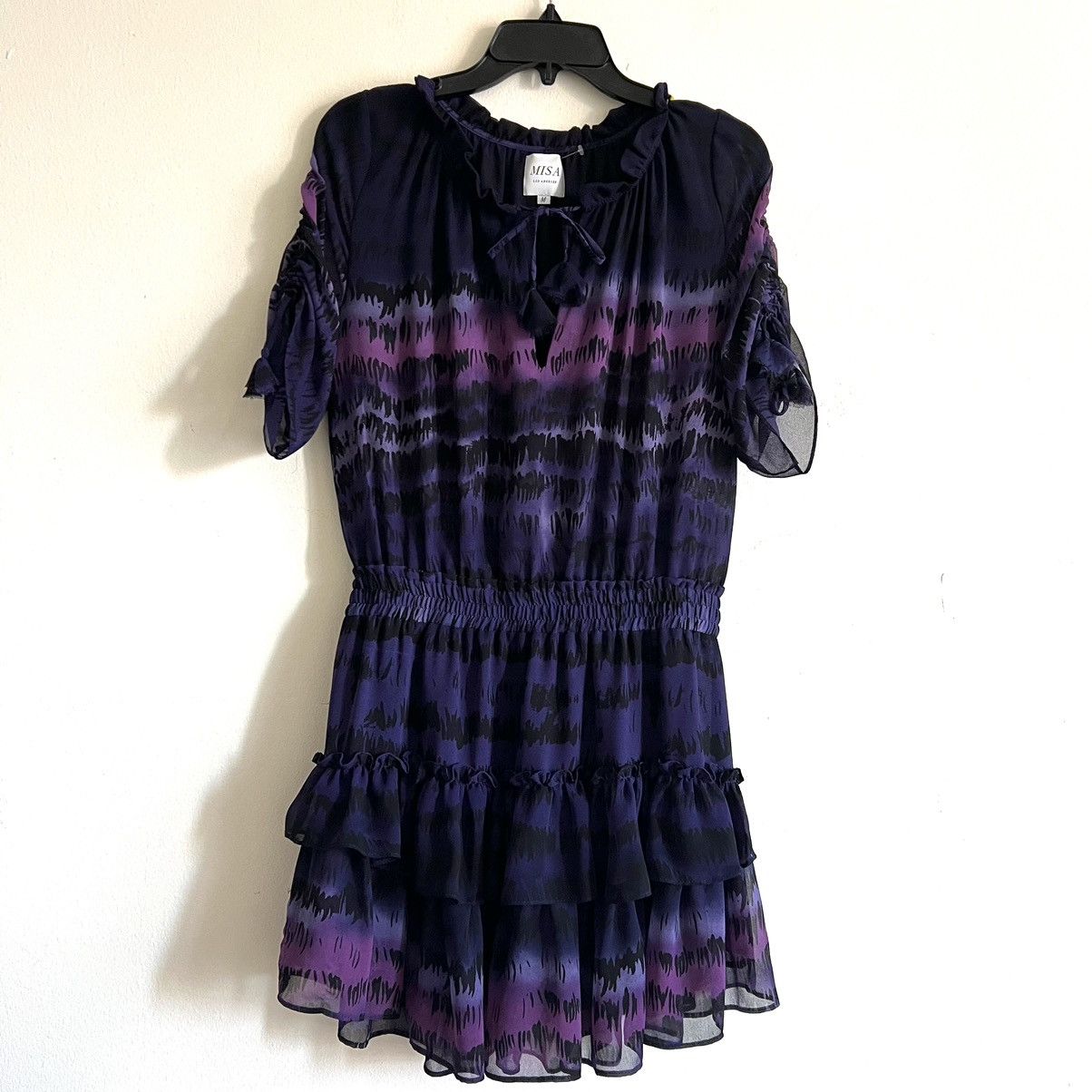 MISA Los Angeles Misa Los Angeles Becca Dress in Purple Tie Dye size M CL Size M / US 6-8 / IT 42-44 - 2 Thumbnail