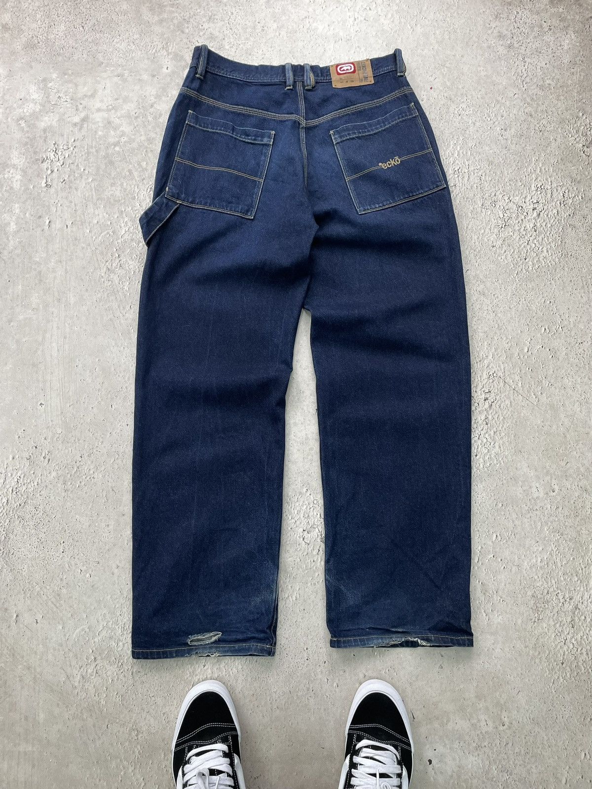Ecko Unltd. × Vintage Crazy vintage y2k baggy carpenter carhartt style ecko jeans Size US 32 / EU 48 - 1 Thumbnail